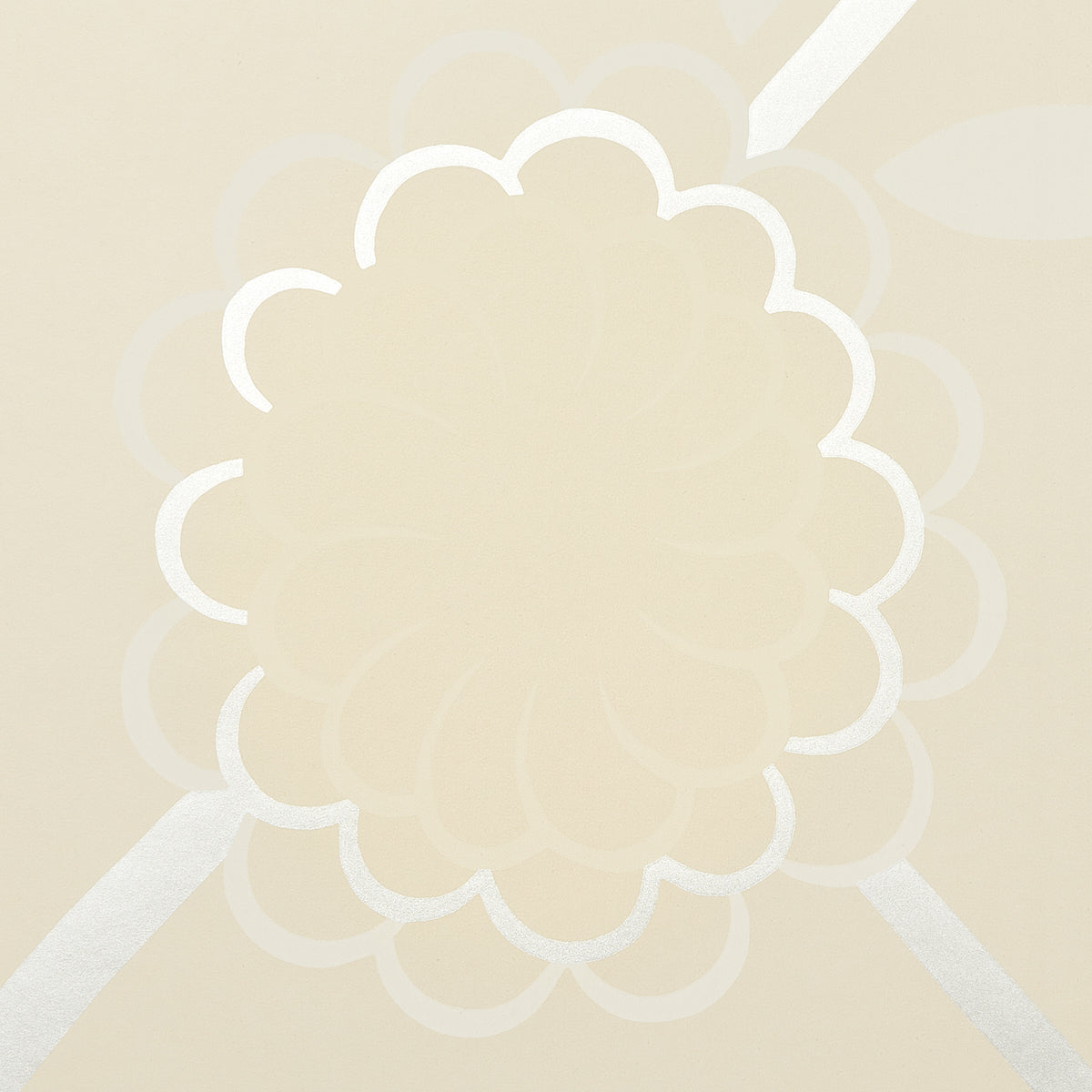 Birdtree Silver by Neisha Crosland Modern Floral Wallpaper – Schumacher 5014991
