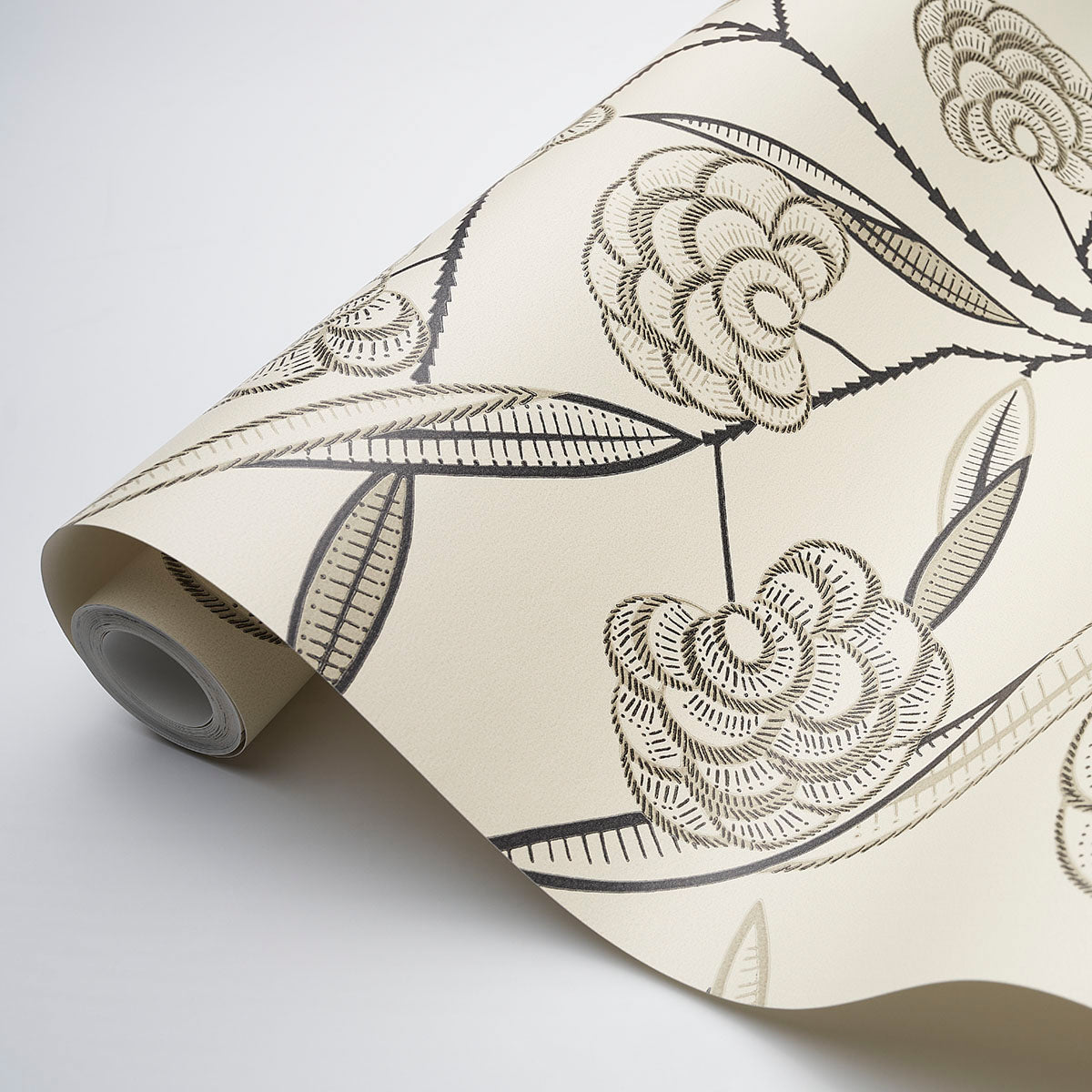 Jacob's Tree Black & Cream by Neisha Crosland Modern Tree of Life Wallpaper – Schumacher 5015031