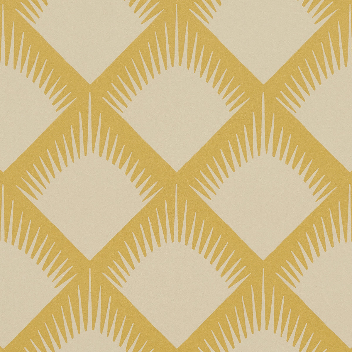 Maize Mustard by Neisha Crosland Trellis Wallpaper – Schumacher 5015042
