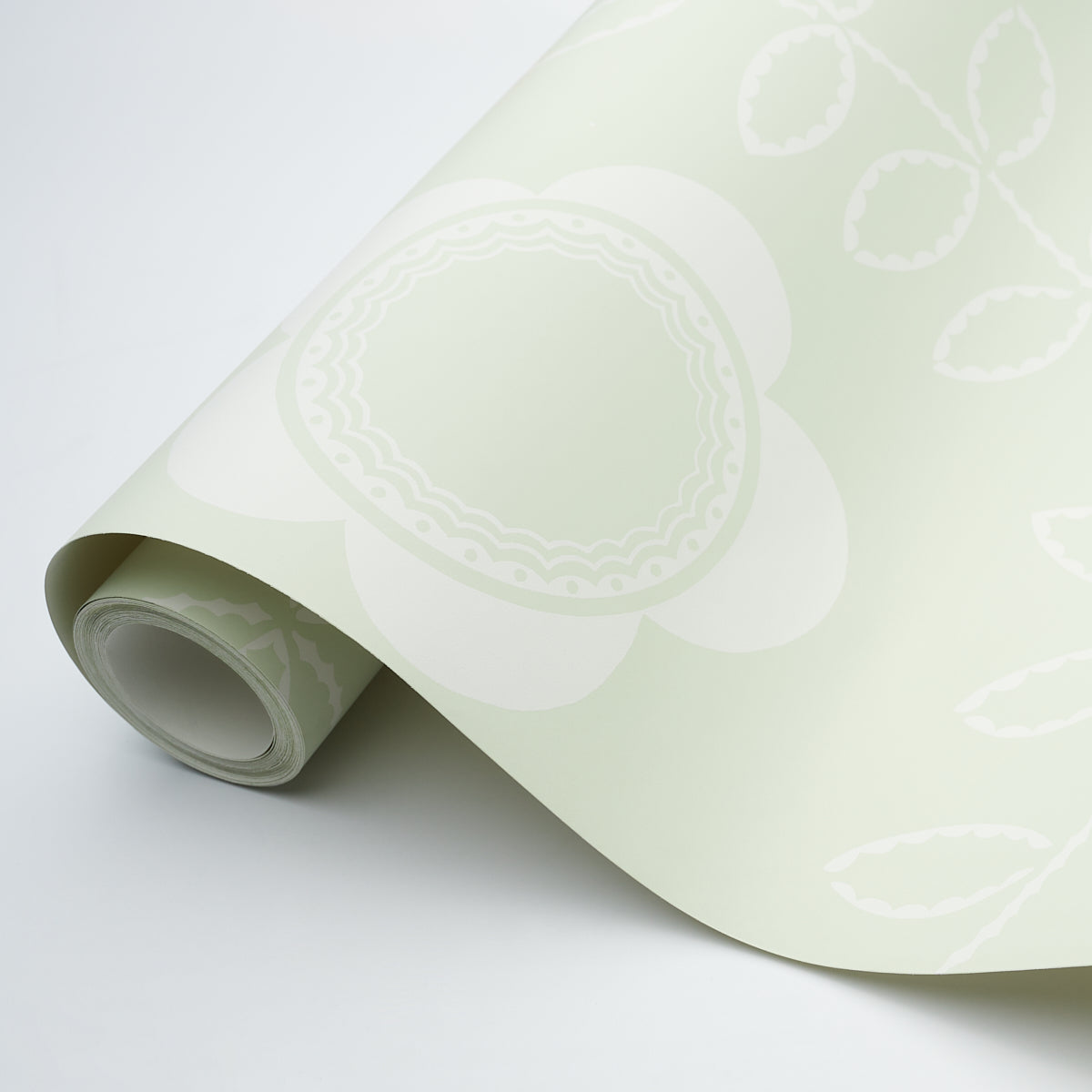 TUDOR ROSE Pistachio by Schumacher Large-Scale Floral Wallpaper – 5015101
