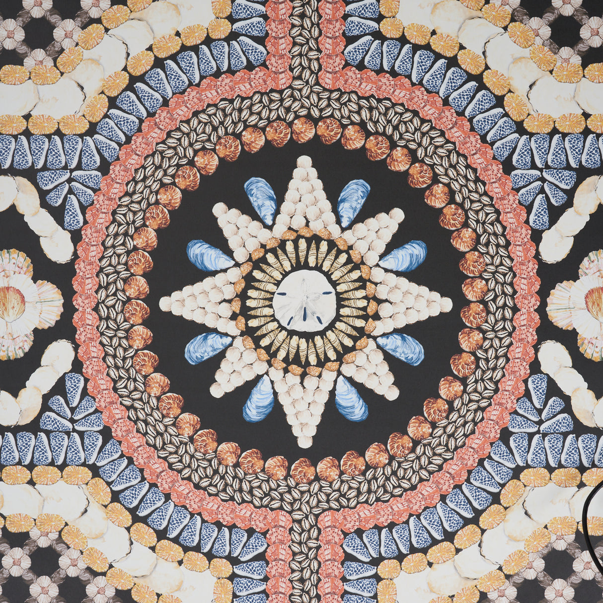 Shell Grotto Panel A Onyx Multi by Mary McDonald Panel Wallpaper – Schumacher 5015160