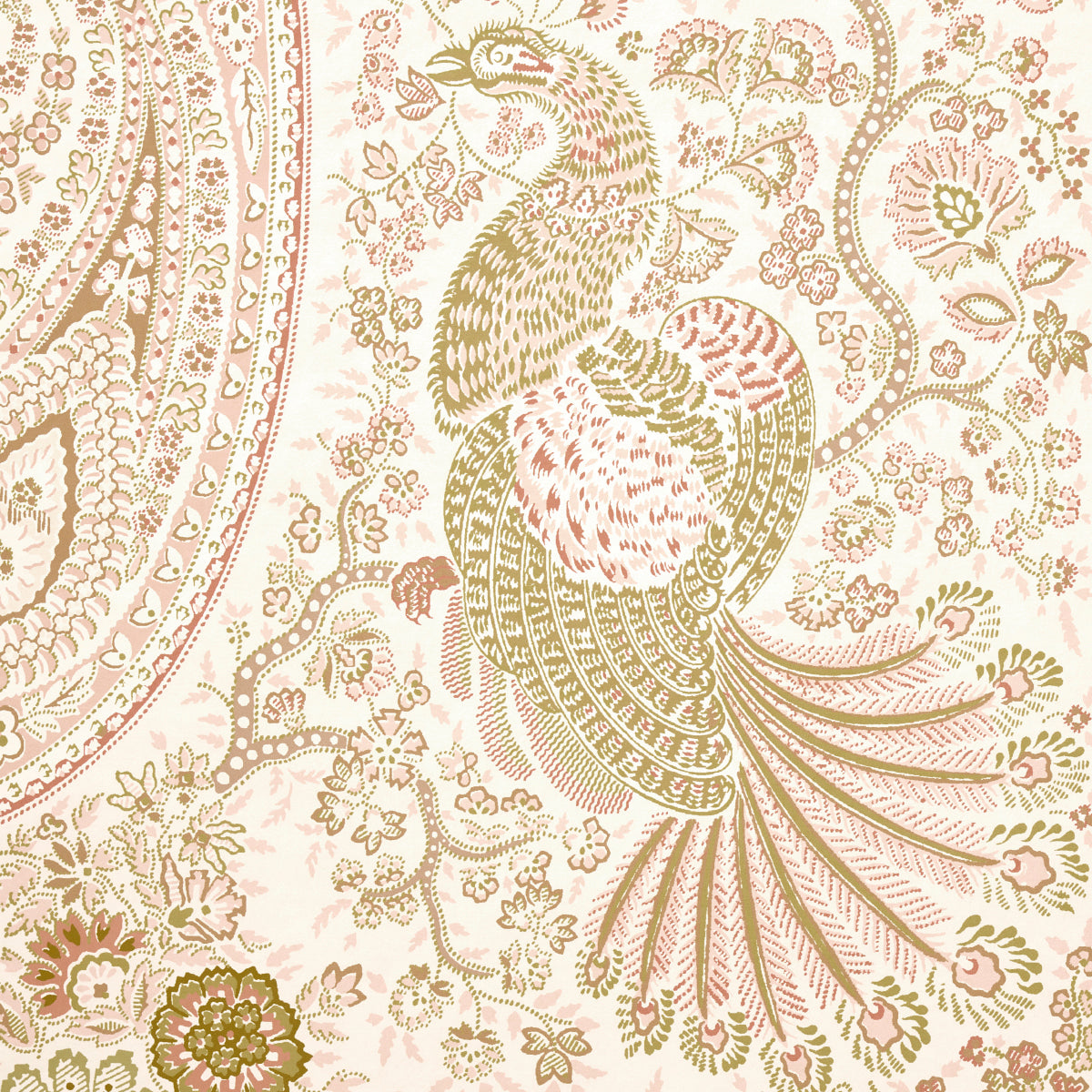 Colmery Paisley Panel Set in Petale by Schumacher Large-Scale Paisley Wallpaper Panel – Schumacher 5015512