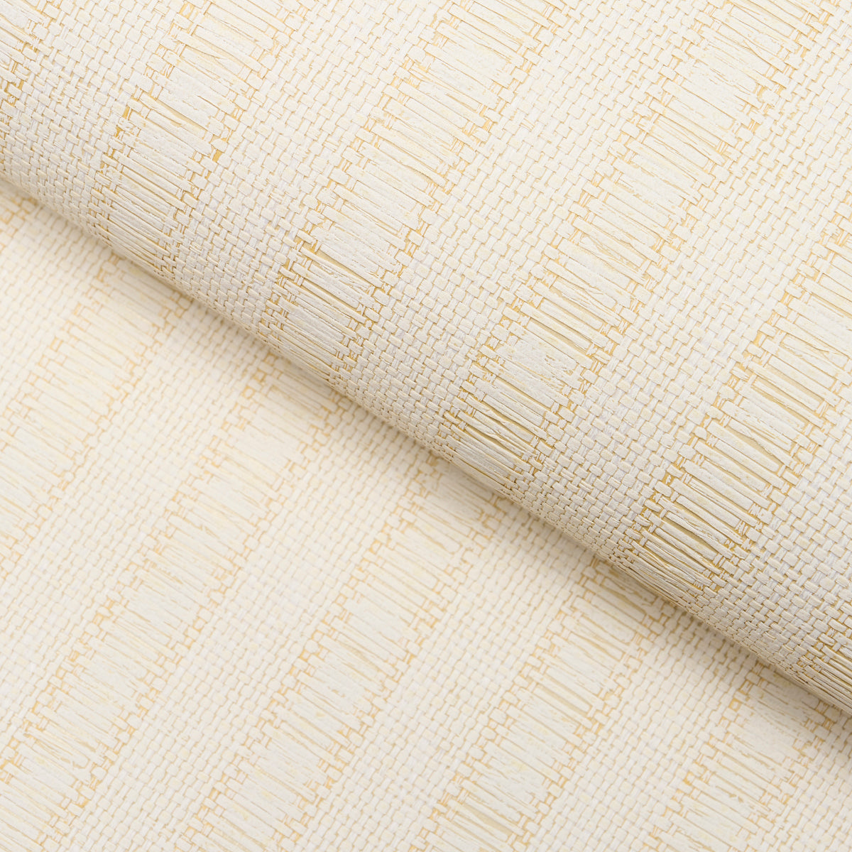 June Woven Textured Stripe Natural by Schumacher Textured & Woven Wallcoverings Wallpaper – Schumacher 5015550