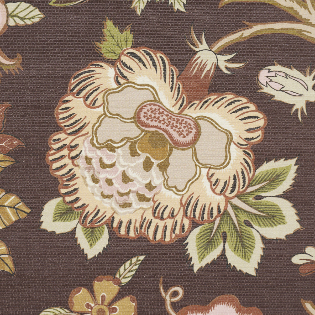 Darsy Tree of Life Sisal Sepia by Schumacher Botanical Wallpaper – Schumacher 5015640