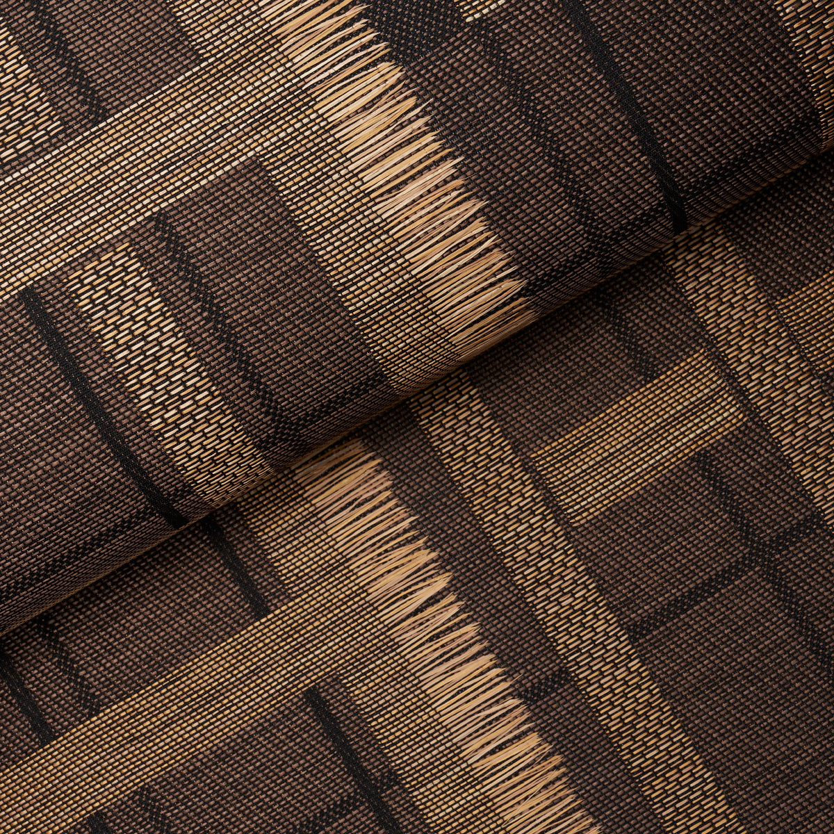 Axel Plaid Wallcovering Saddle Brown Schumacher – 5015722