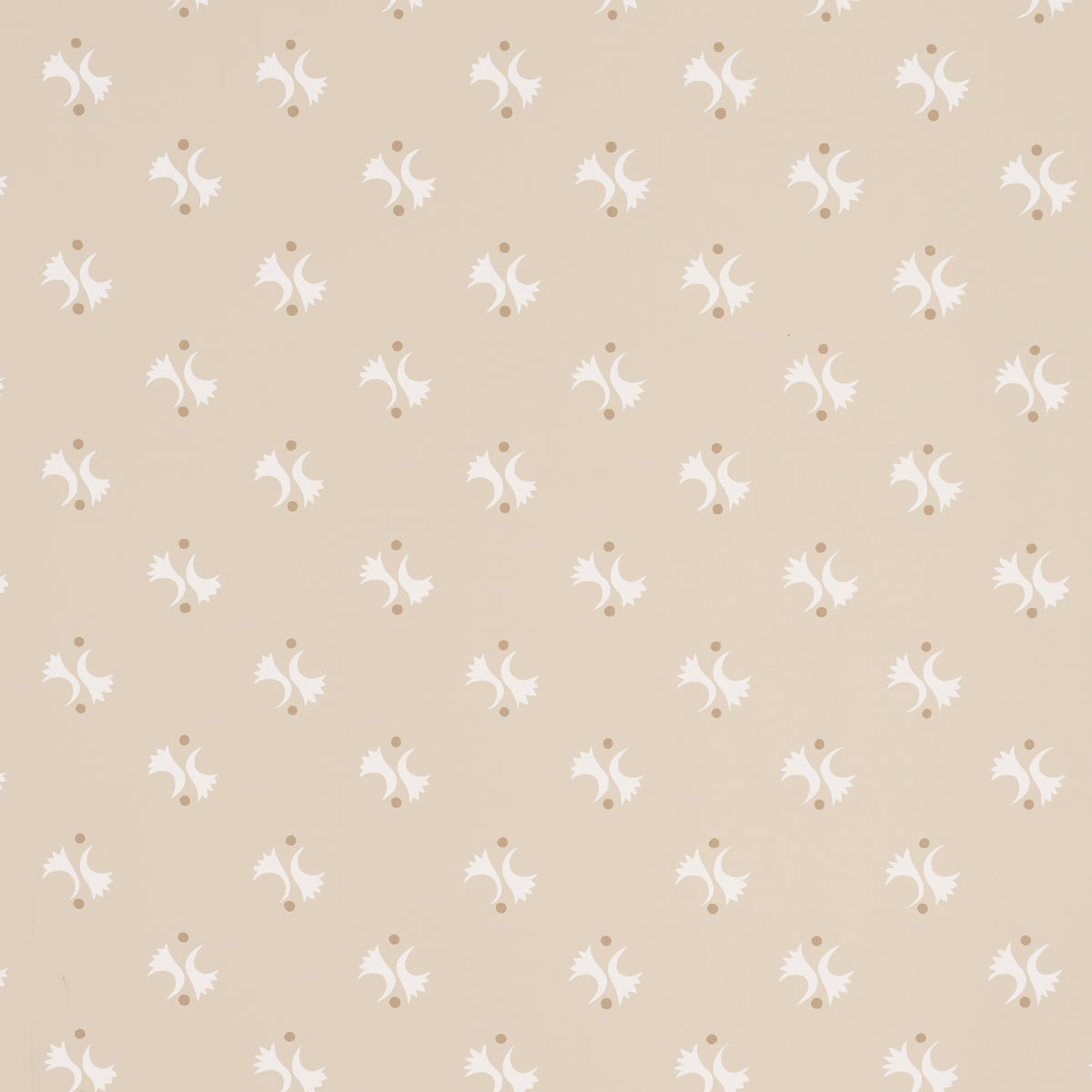LAVIGNE wallpaper in natural colorway from the Domino Effect collection by Schumacher, featuring a modern abstract motif on a neutral background.