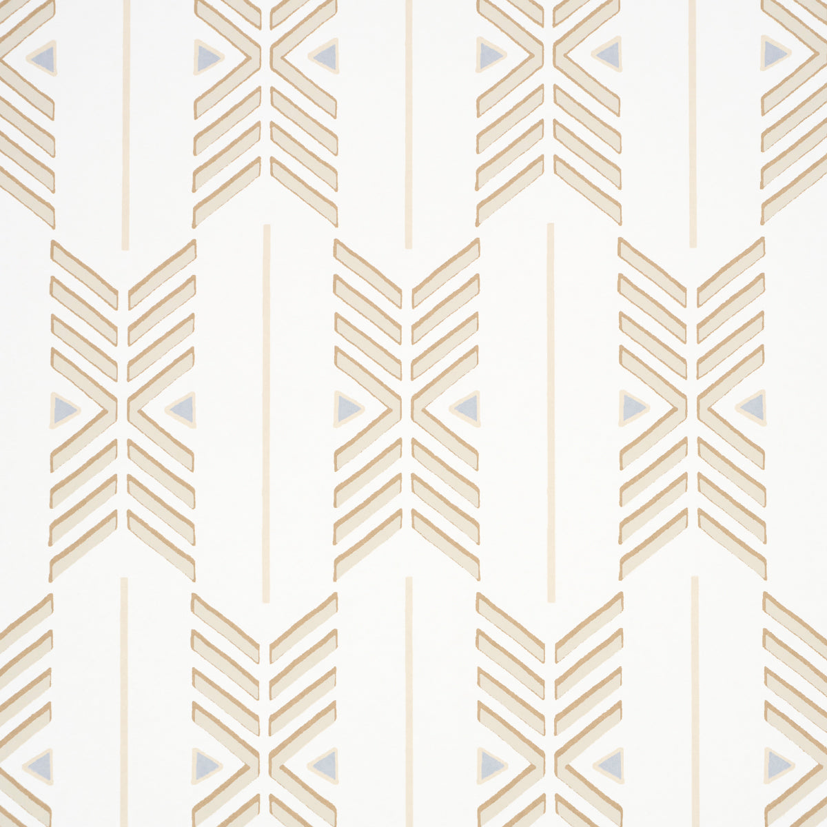 Quiver Sesame by A Rum Fellow Modern Chevron Stripe Wallpaper – Schumacher 5015810