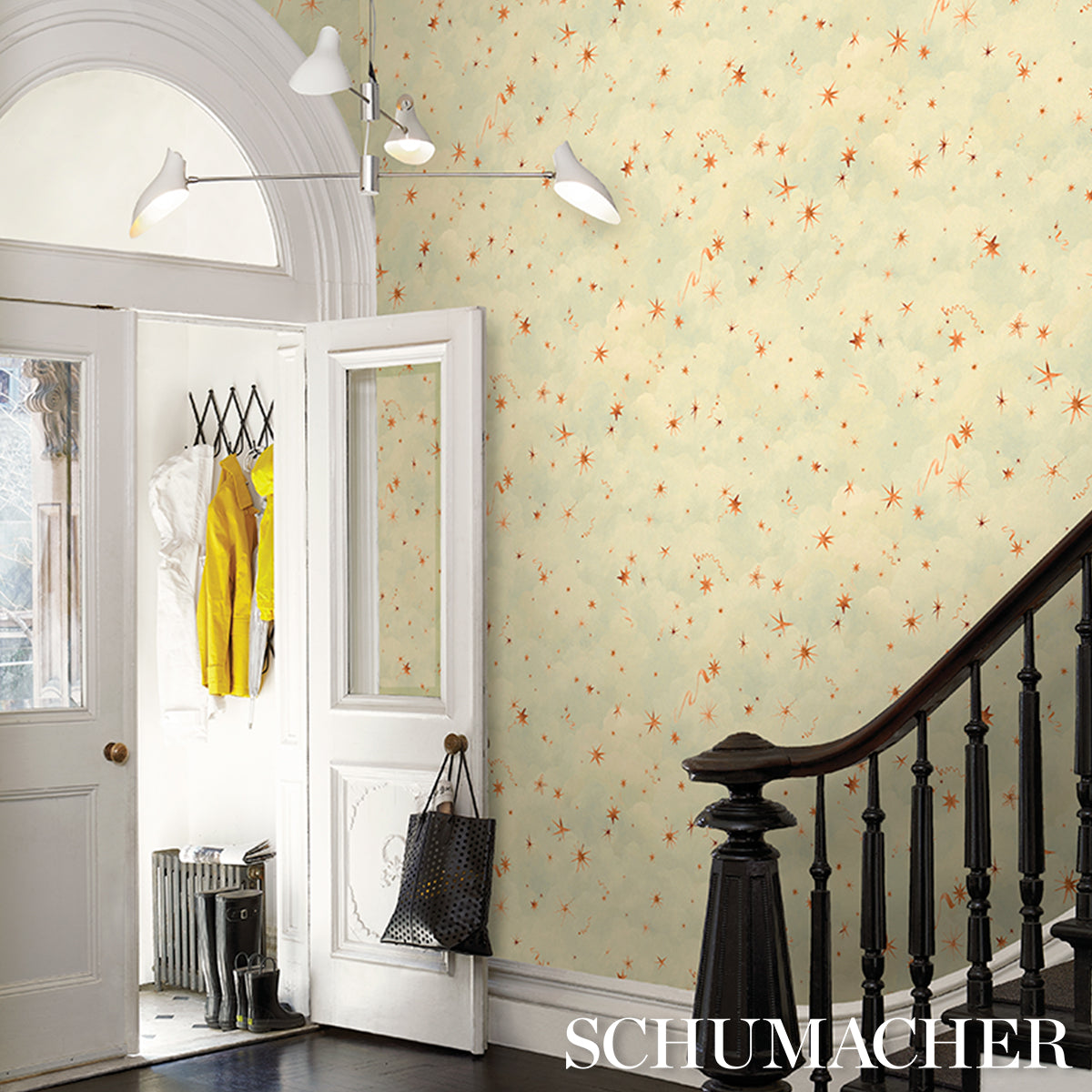 Luminaries Dusk by Backdrop x Xavier Donnelly Celestial Cloudscape Wallpaper – Schumacher 5016012
