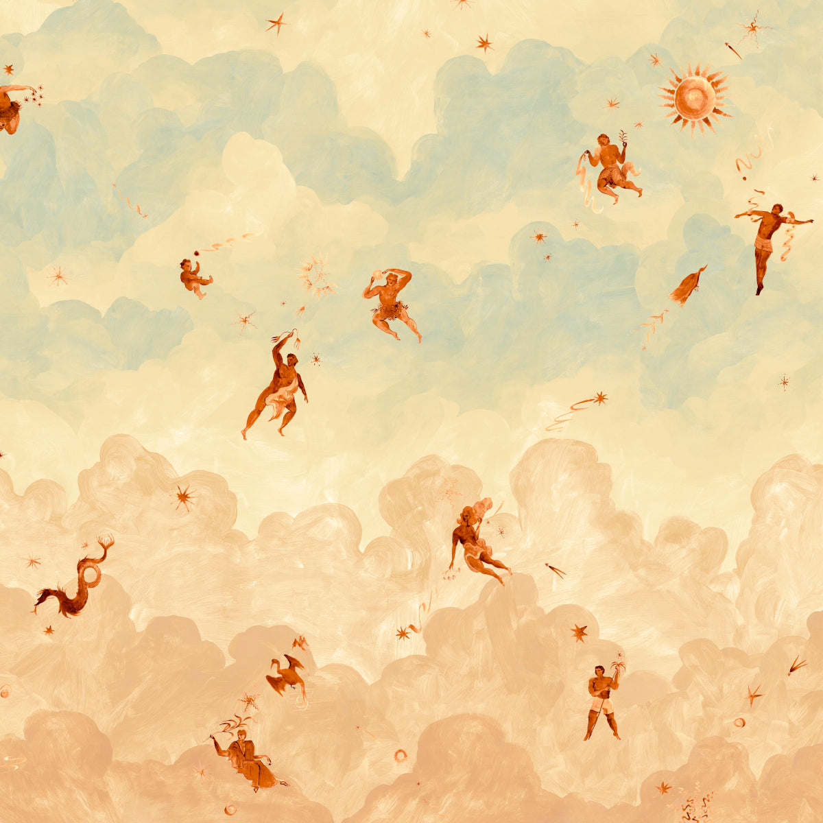 Ascendance 3 Panel Set Dusk by Backdrop x Xavier Donnelly Mural Wallpaper – Schumacher 5016030