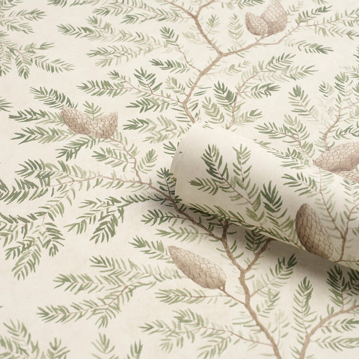 Pinewood Spruce by Schumacher Elegant Botanical Wallpaper – Schumacher 5016090