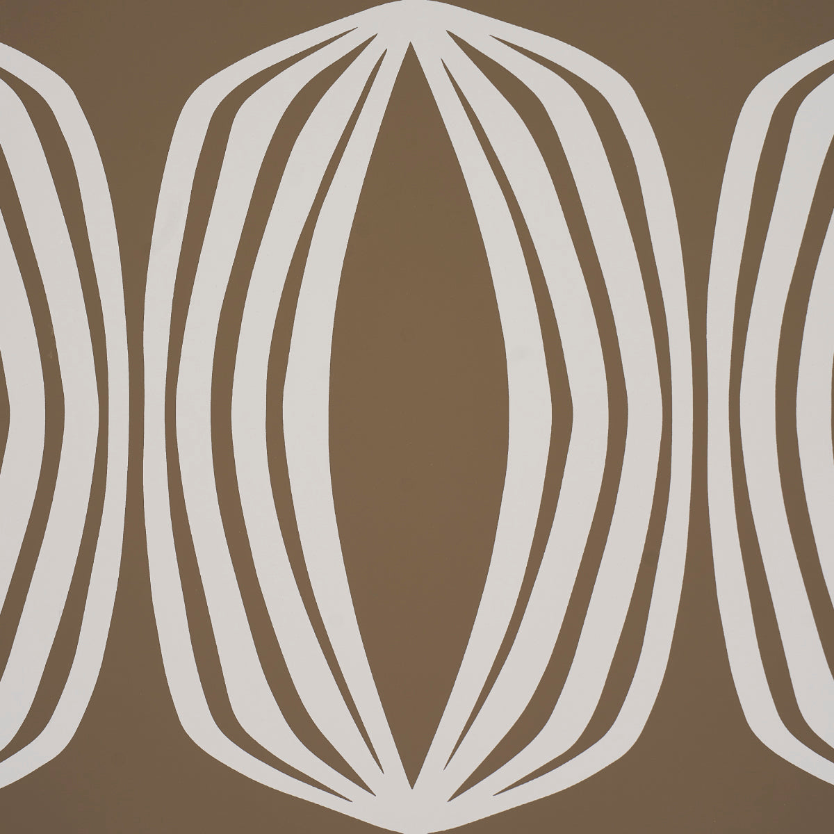 Fontana Peat Geometric Hourglass Stripe Wallpaper – Schumacher 5016121