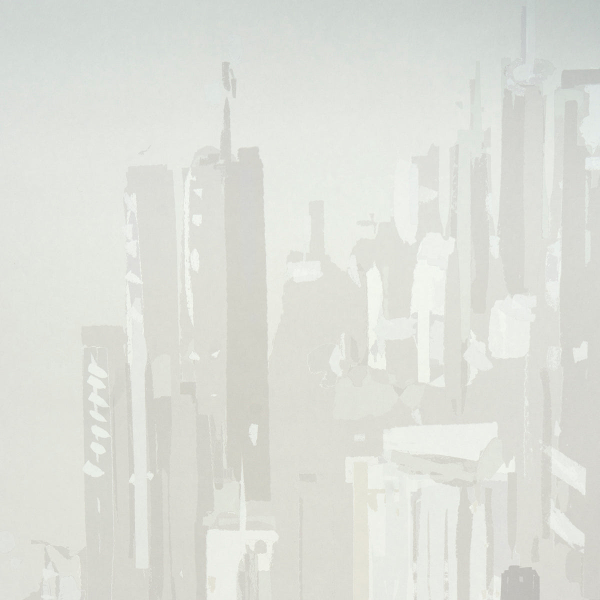 Pascal Campion's New York Skyline Wall Mural Soft Gray Schumacher – 5016192