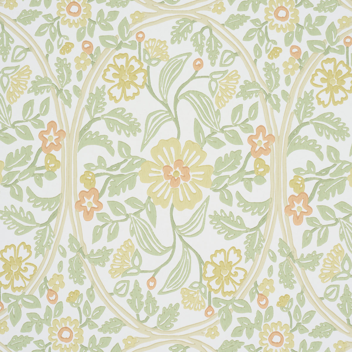 Garden Guild Marigold Botanical Floral Wallpaper – Schumacher 5016271