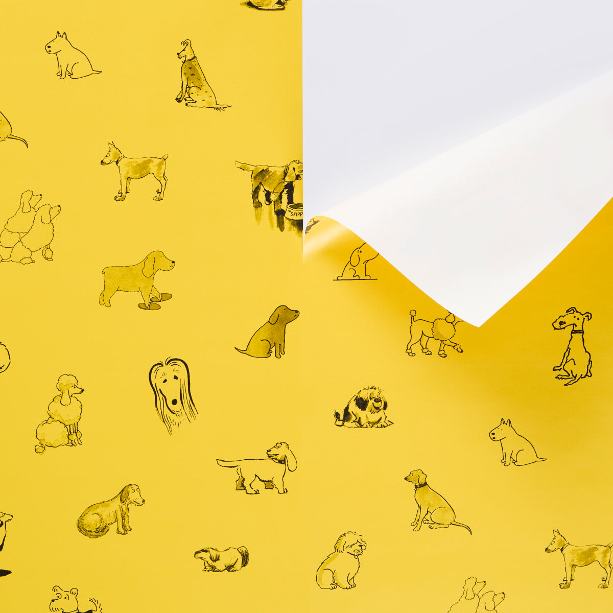 Good Dogs Everywhere Taxi-Cab Yellow by Schumacher The New Yorker Peel-and-Stick Wallpaper – 5016301