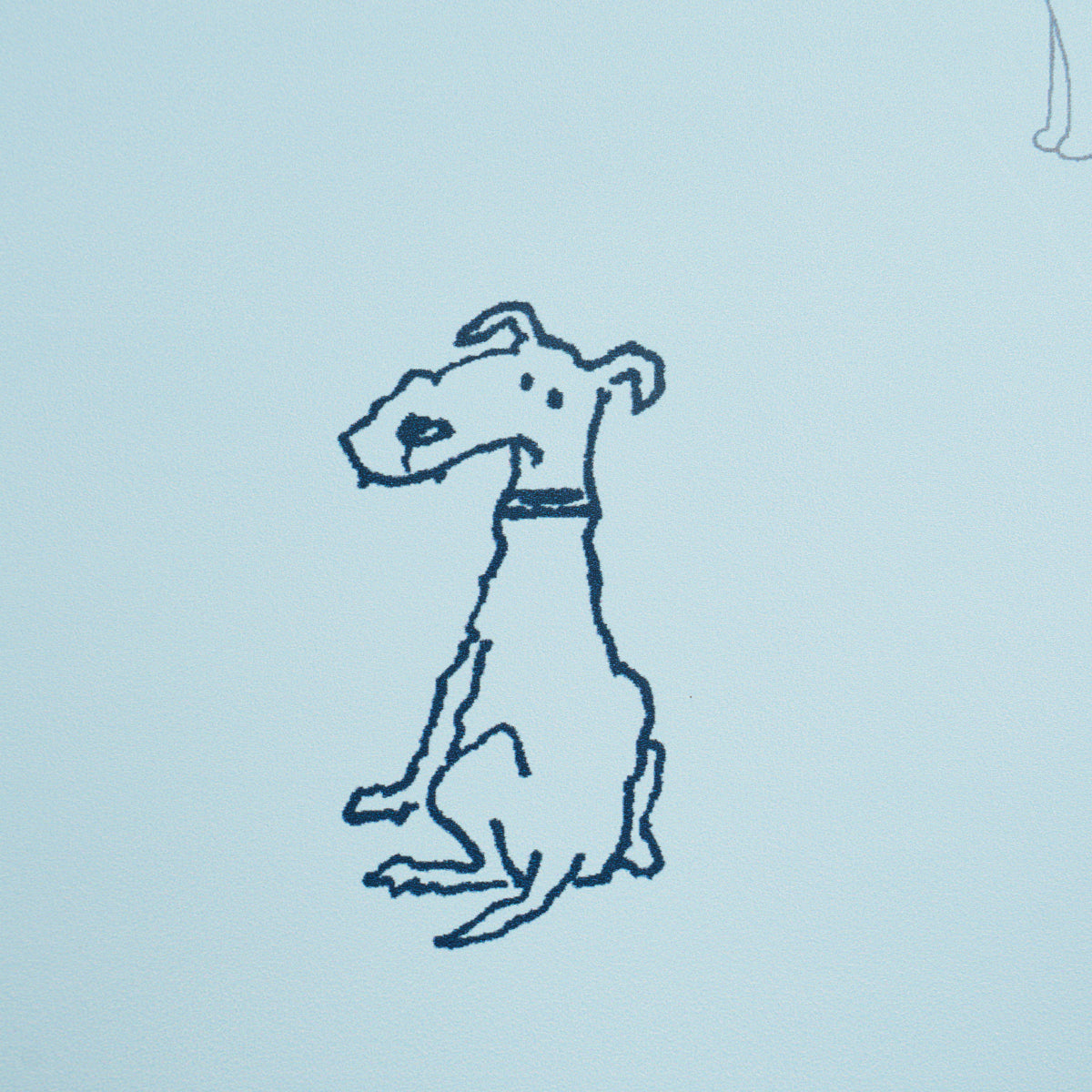 Good Dogs Everywhere Peel-and-Stick Wallpaper in Sky & Navy Blue by Schumacher – 5016302