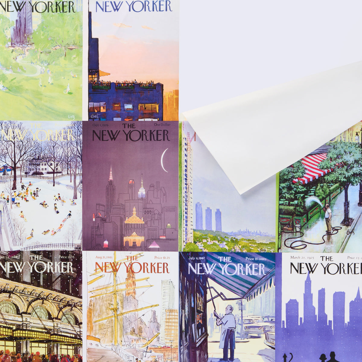 The New Yorker City-View Covers Multicolor by Schumacher Peel-and-Stick Collage Wall Mural – Schumacher 5016330