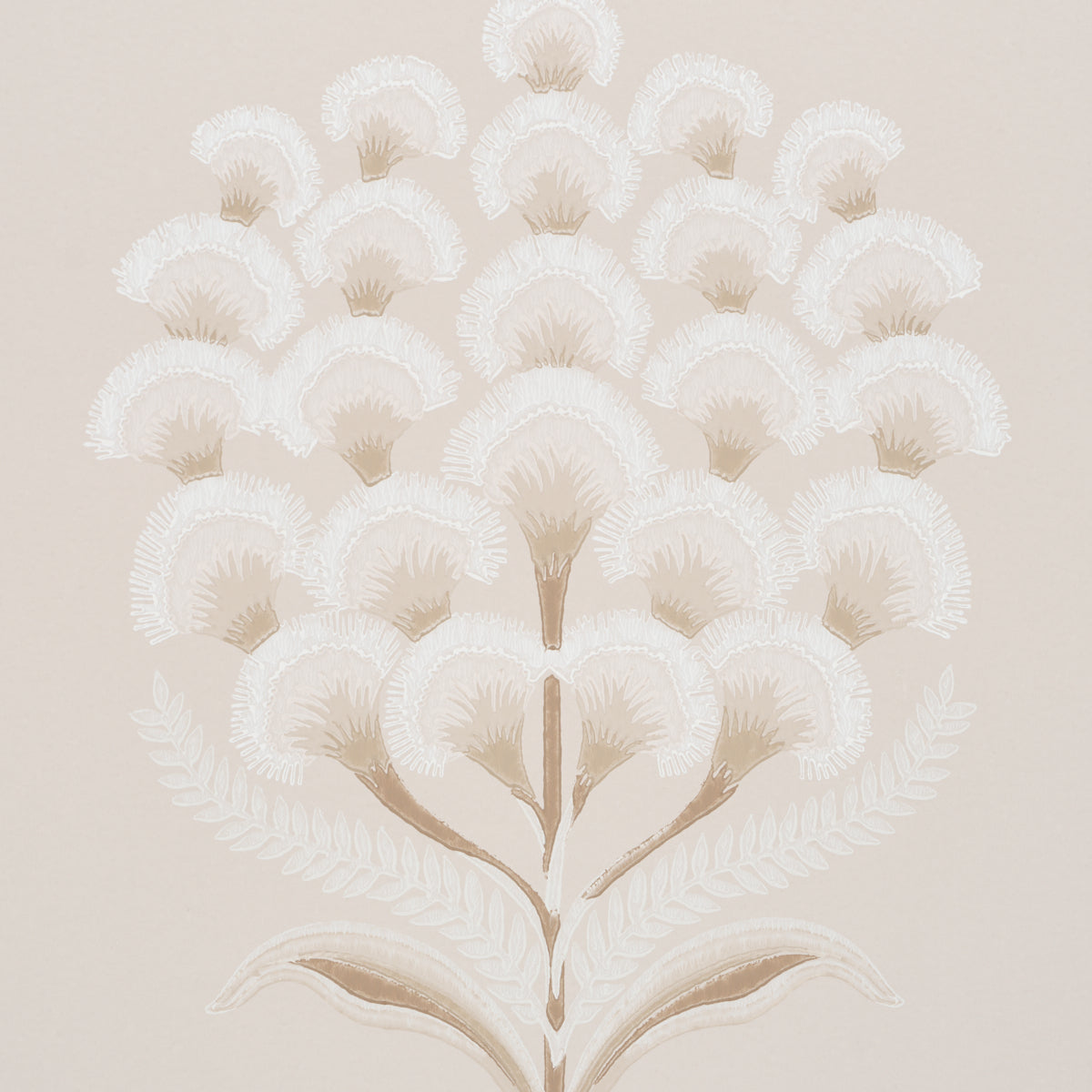 Aurelia Limestone by Schumacher Large-Scale Botanical Wallpaper – Schumacher 5016340
