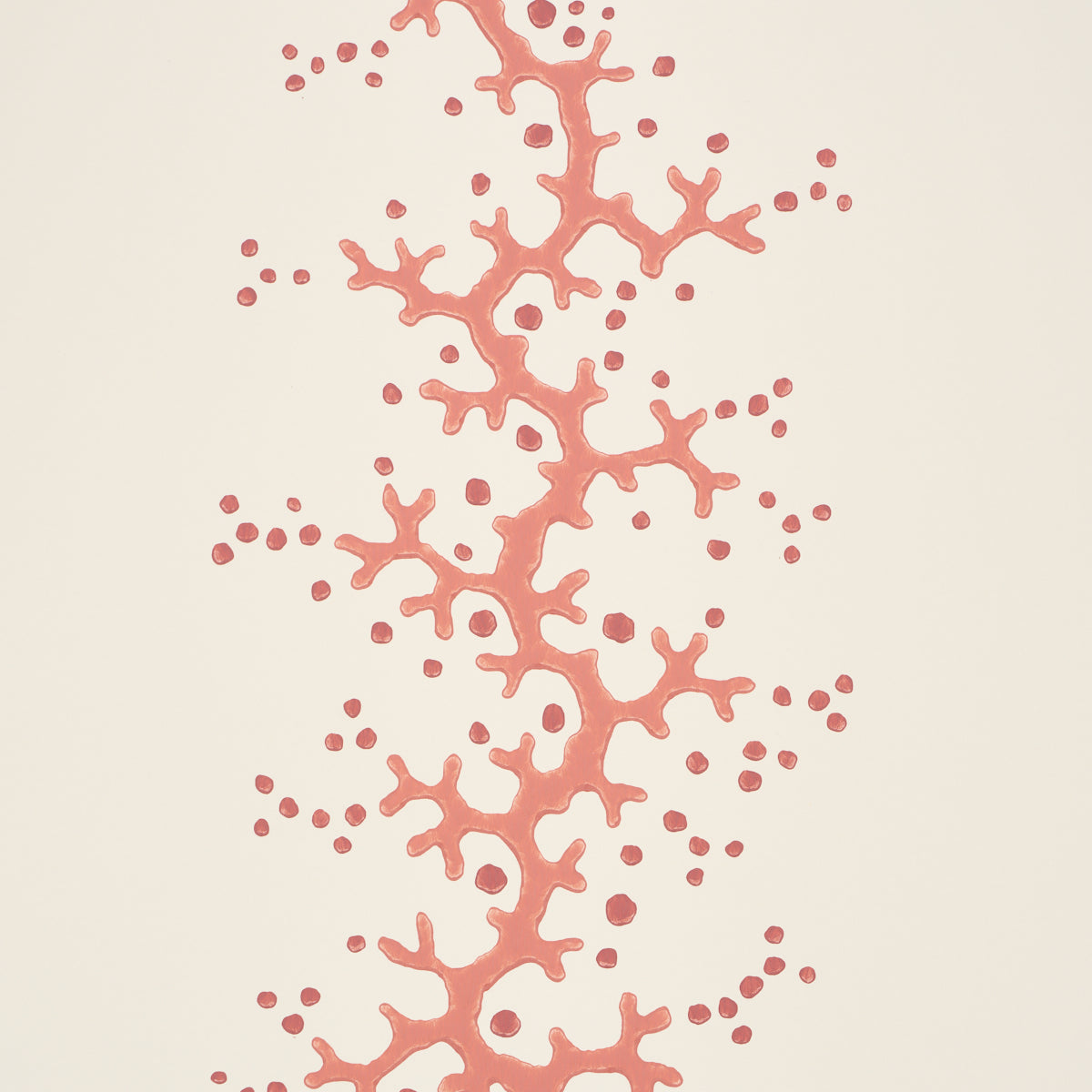 Coral Stripe Pink by Schumacher Elegant Coral Branch Stripe Wallpaper – Schumacher 5016450