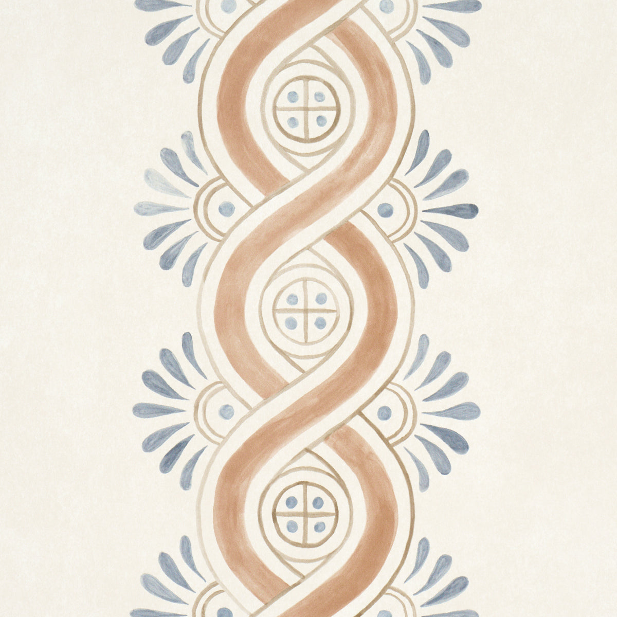 Leonidis Stripe Saffron by Schumacher Hand-Painted Ogee Stripe Wallpaper – Schumacher 5016462