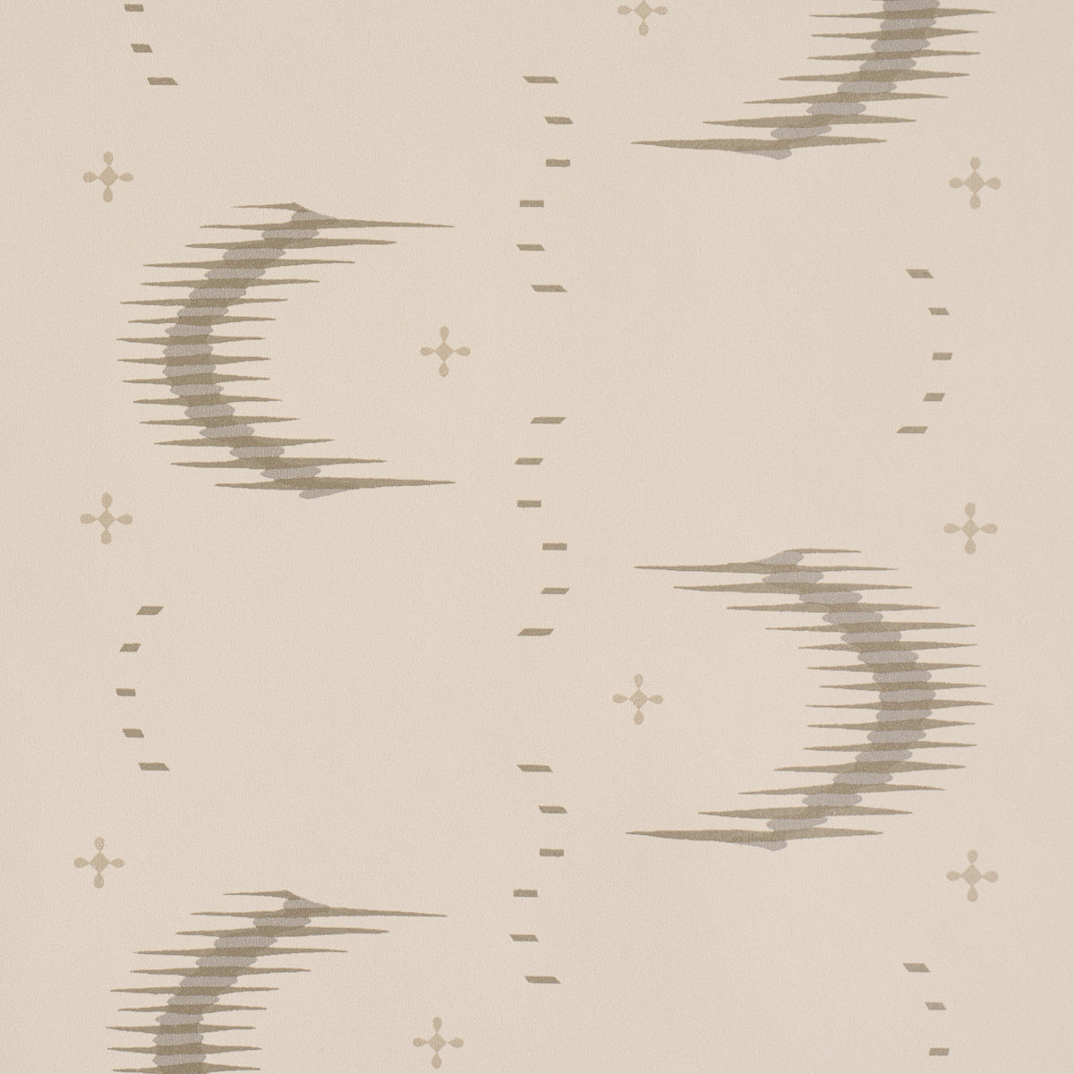 Aristelle Warm Silver by Schumacher Abstract Geometric Wallpaper – Schumacher 5016470