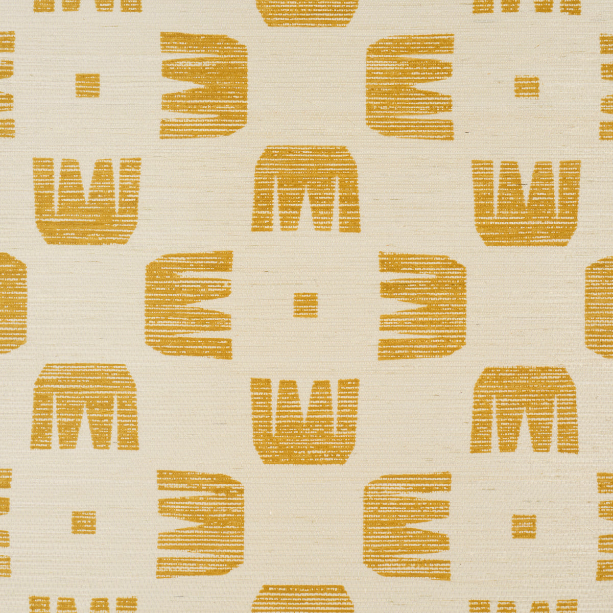Raze Sisal Maize by Hadiya Williams Modern Checkerboard Sisal Wallpaper – Schumacher 5016630