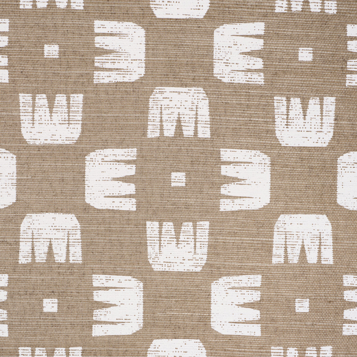 Raze Sisal Dust by Hadiya Williams Modern Checkerboard Sisal Wallpaper – Schumacher 5016631