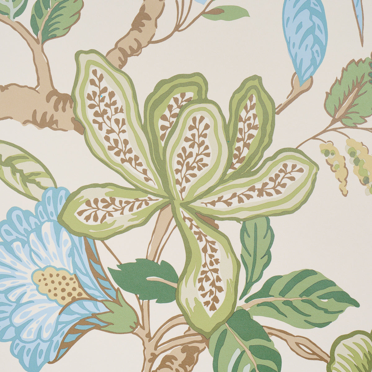 Huntington Gardens Paradis by Timothy Corrigan Botanical Wallpaper – Schumacher 5016662