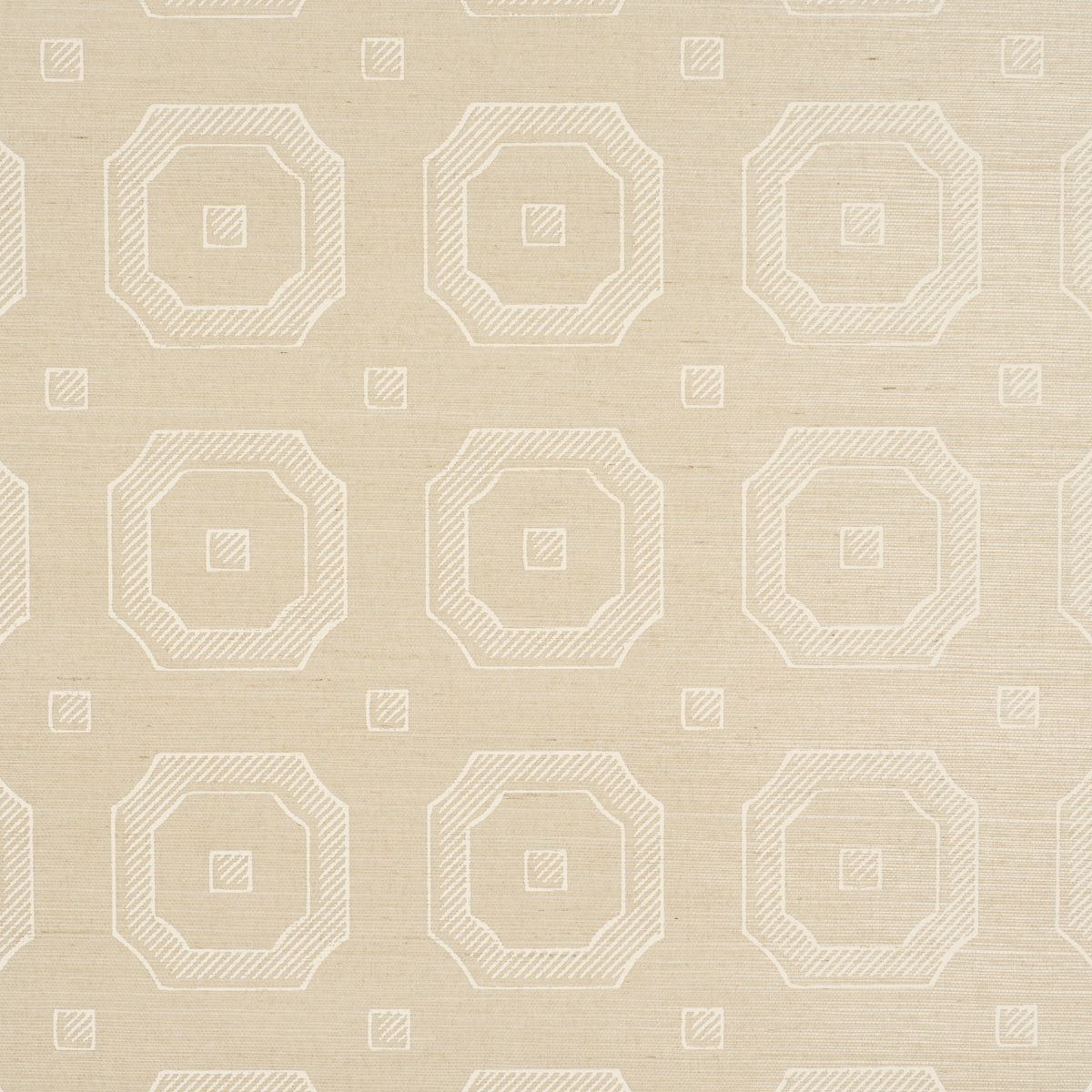 Beveled Frame Sisal Oyster by Schumacher Modern Textured Sisal Wallpaper – Schumacher 5016731