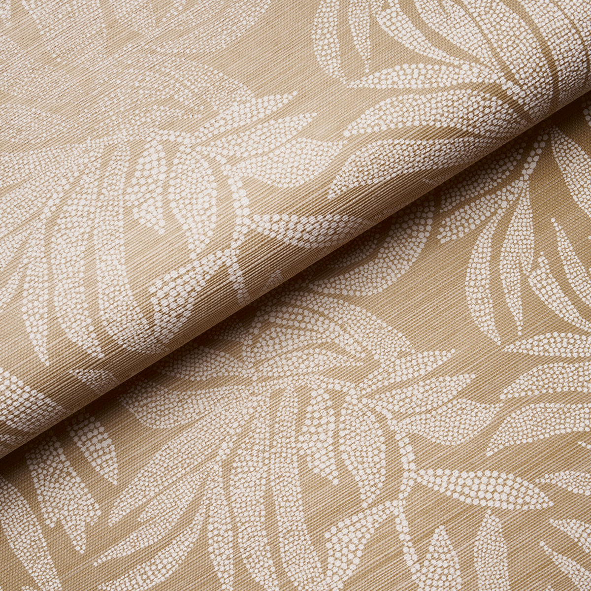 Tayrona Palm Mosaic Sisal Playa Dorada Sand by Johanna Ortiz Botanical Wallpaper – Schumacher 5016950