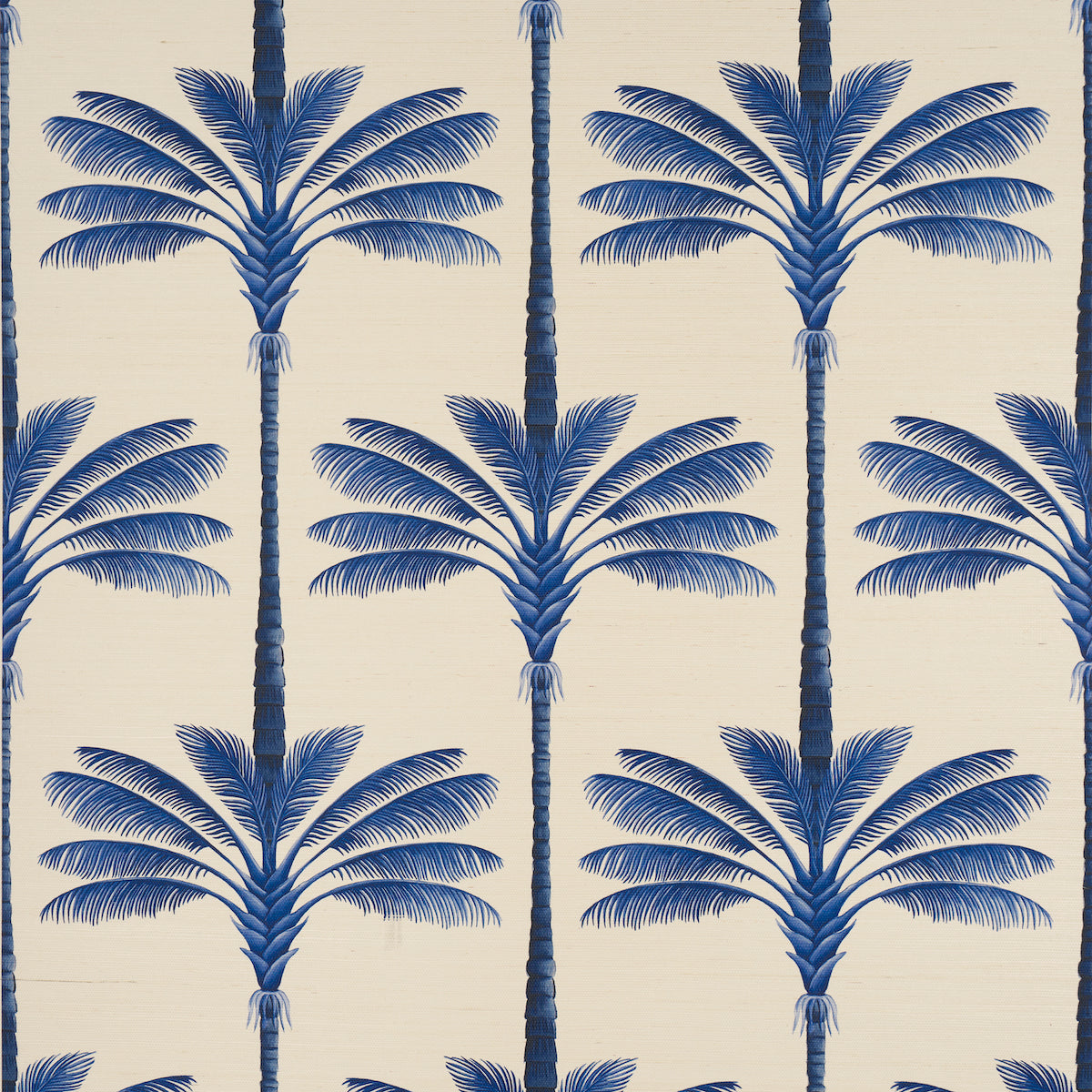 A Palm Is A Palm Sisal Indigo Palm Grove by Johanna Ortiz Tropical Wallpaper – Schumacher 5016962SAM