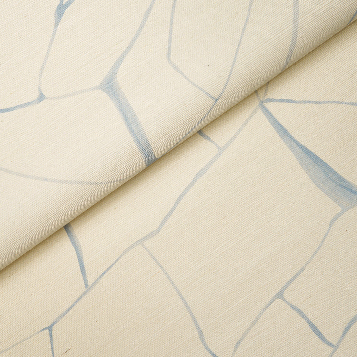 Filigree Sisal Sky by Porter Teleo Abstract Painterly Sisal Wallpaper – Schumacher 5017230