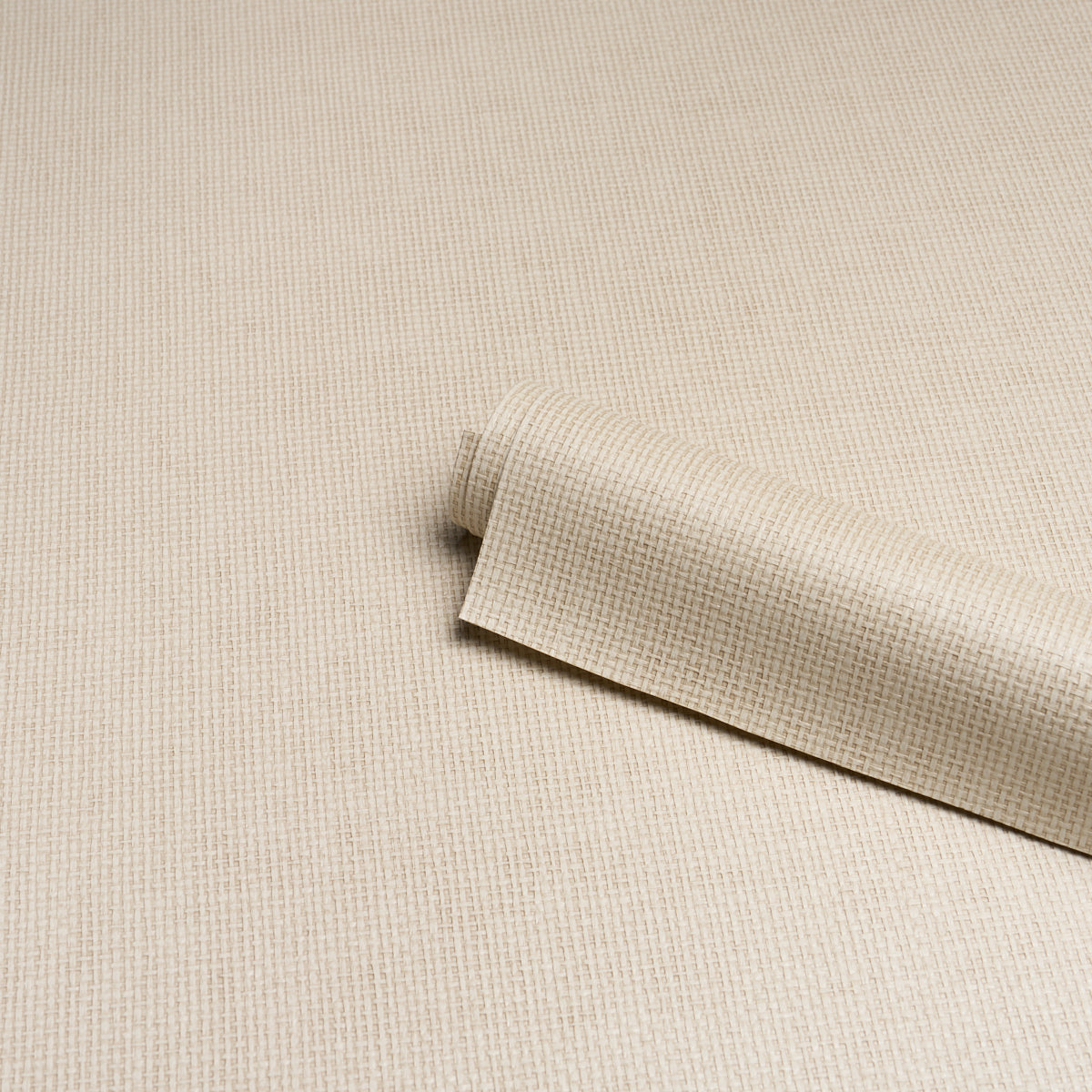 Paperweave Vinyl Alabaster Faux-Woven Textured Wallpaper – Schumacher Utility 5017250