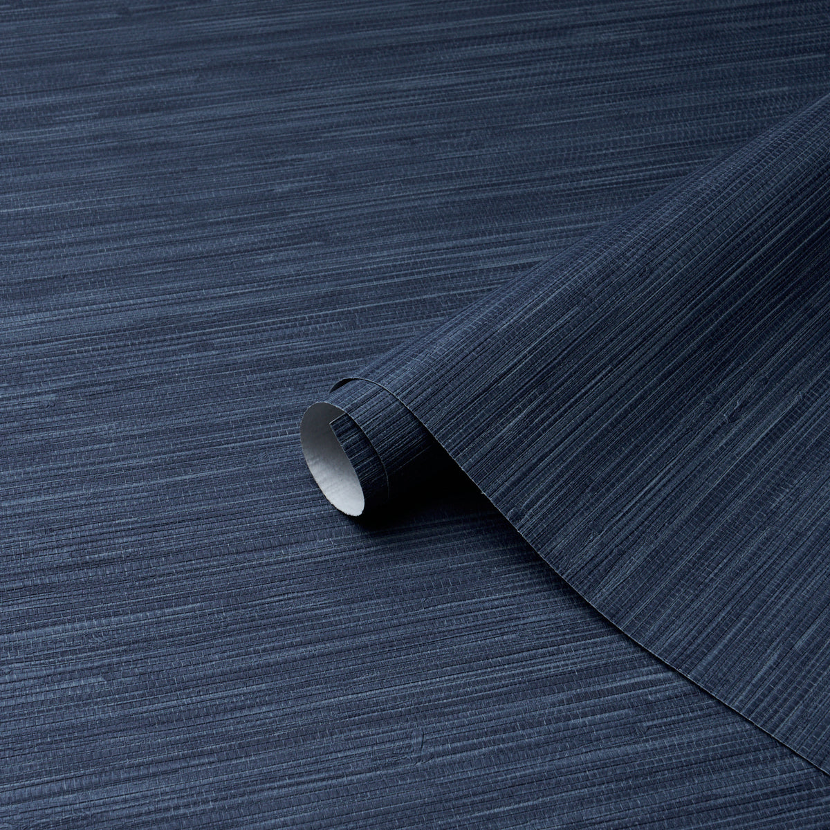 Horizon Grasscloth Vinyl Indigo by Schumacher High-Performance Faux Grasscloth Wallpaper – Schumacher 5017277