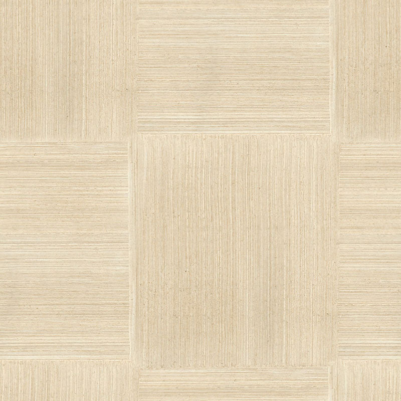 Sienna Gesso Bisque handcrafted wallcovering by Schumacher in a neutral textured pattern