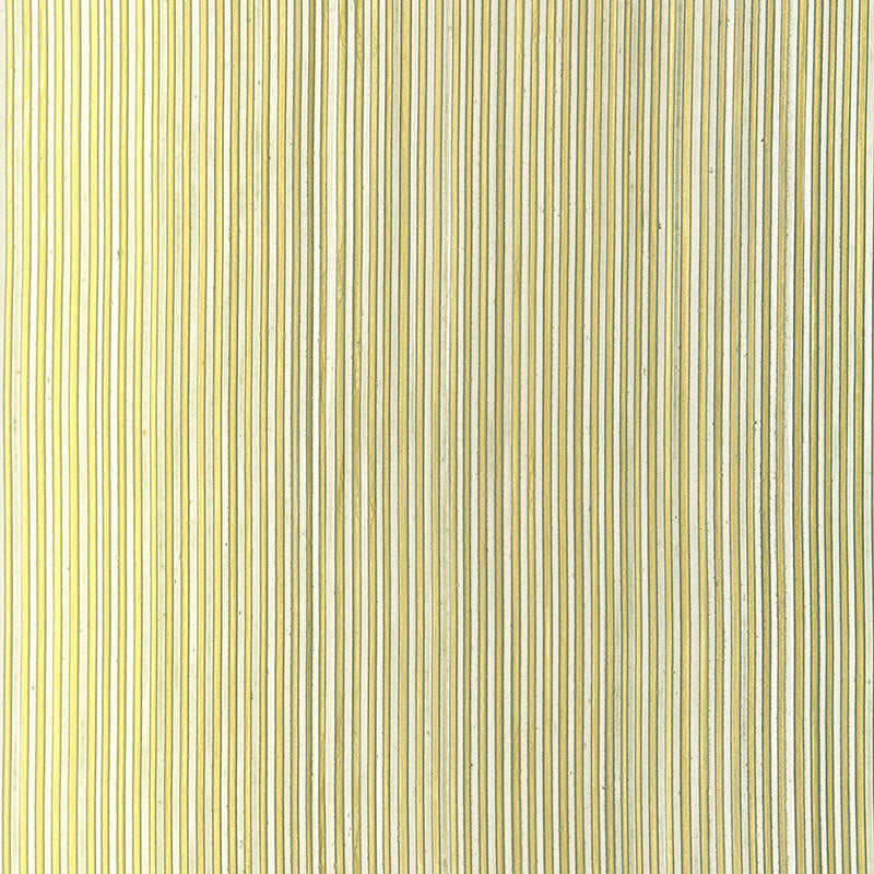Rimini Rib Dusty Sage metallic ribbed wallcovering by Schumacher, handcrafted with a pronounced corded texture.
