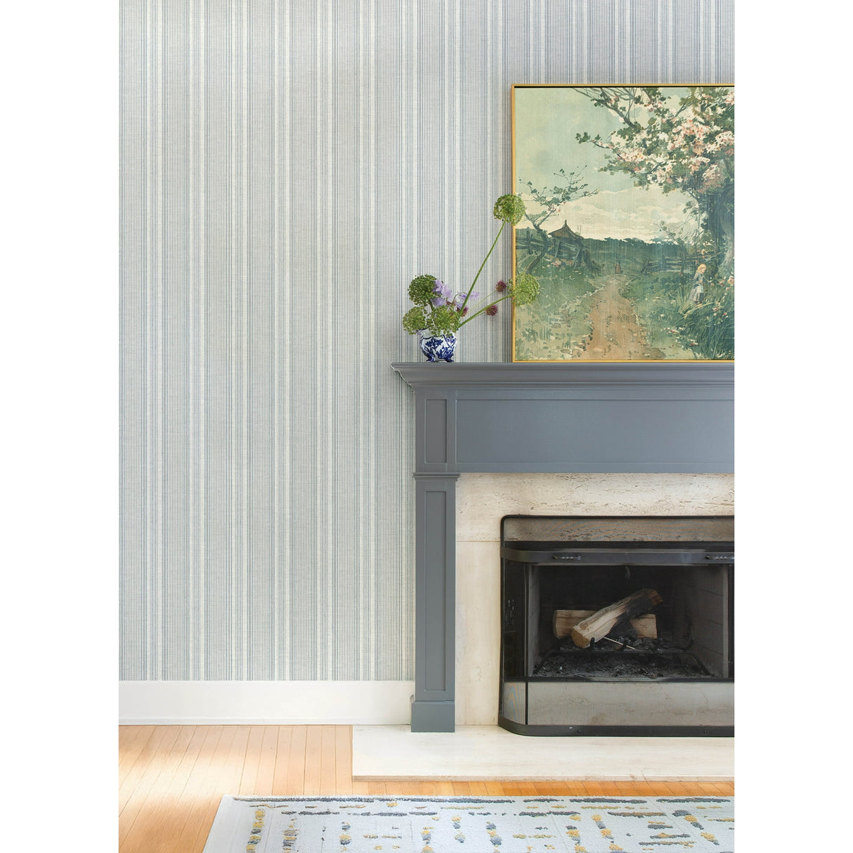 Ayanna Blue by A-Street Prints Striped Wallpaper – A-Street Prints 4147-27393
