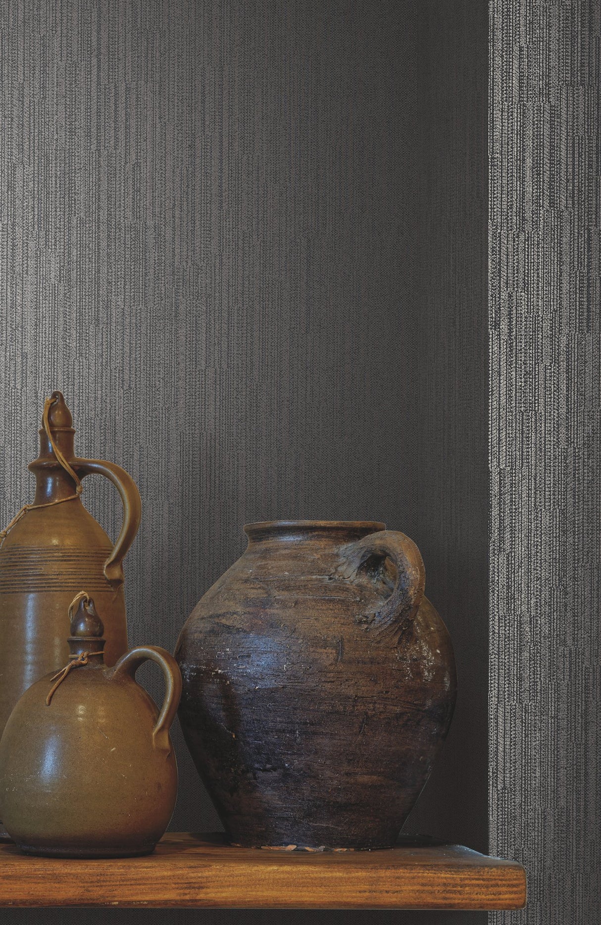 Weekender Weave Black Wallpaper