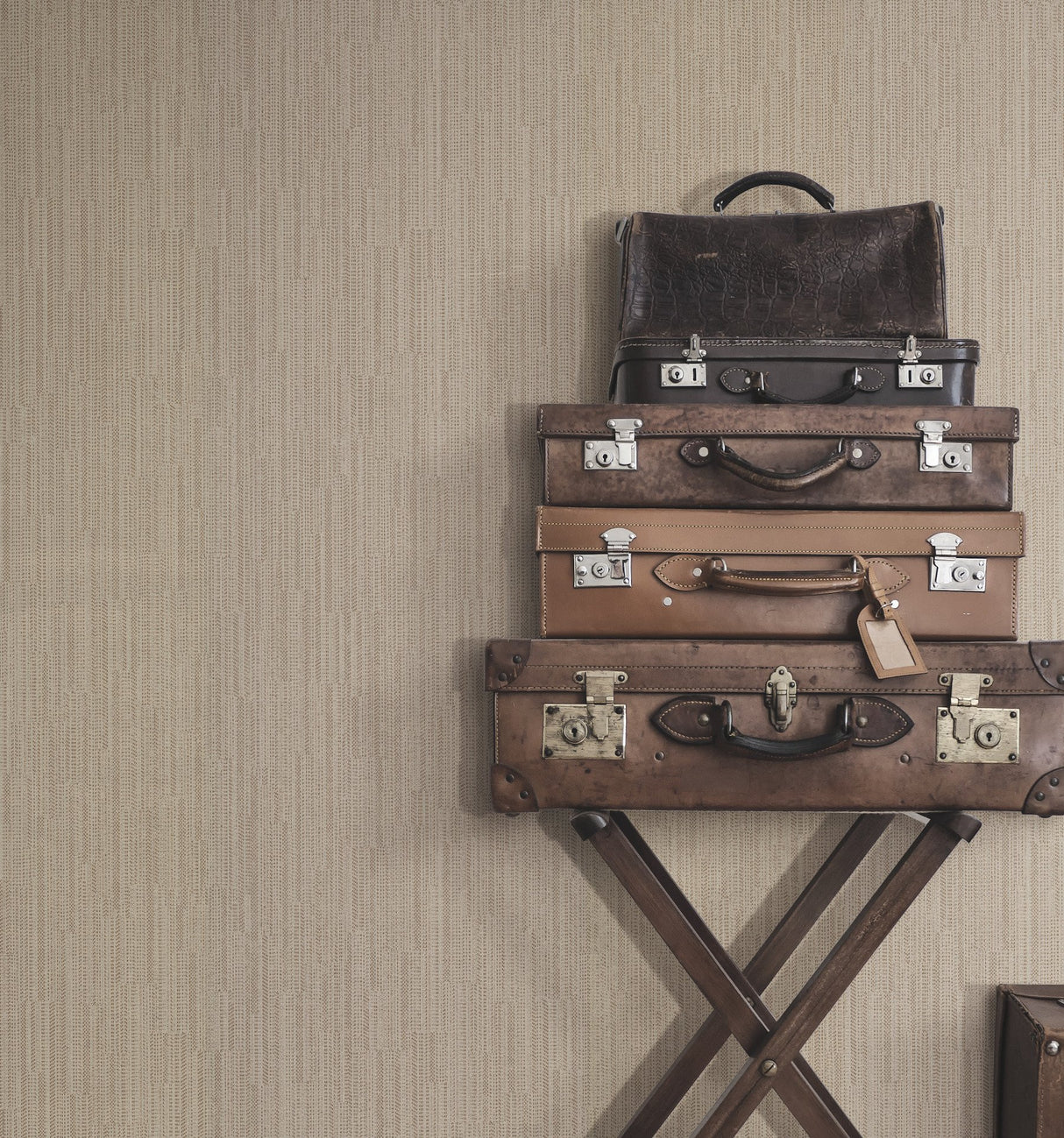 Weekender Weave Copper Wallpaper