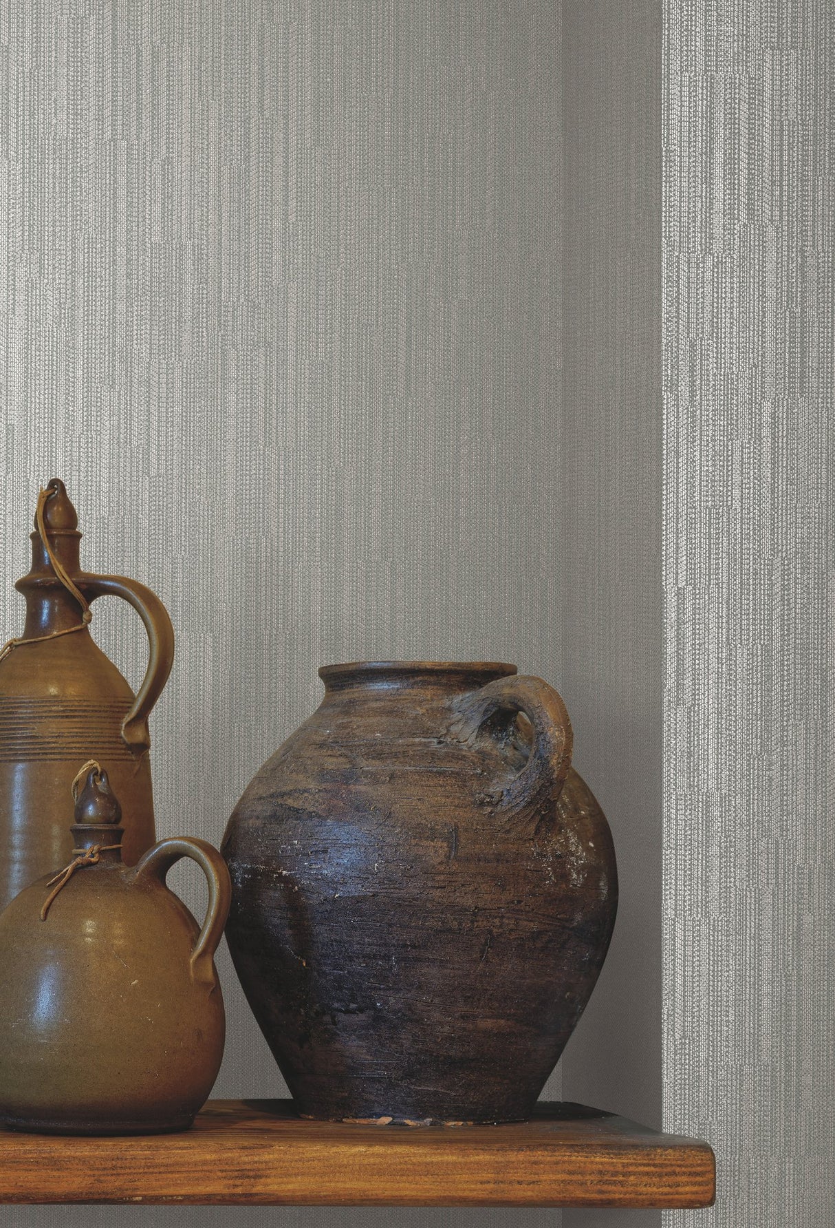 Weekender Weave Grey Wallpaper