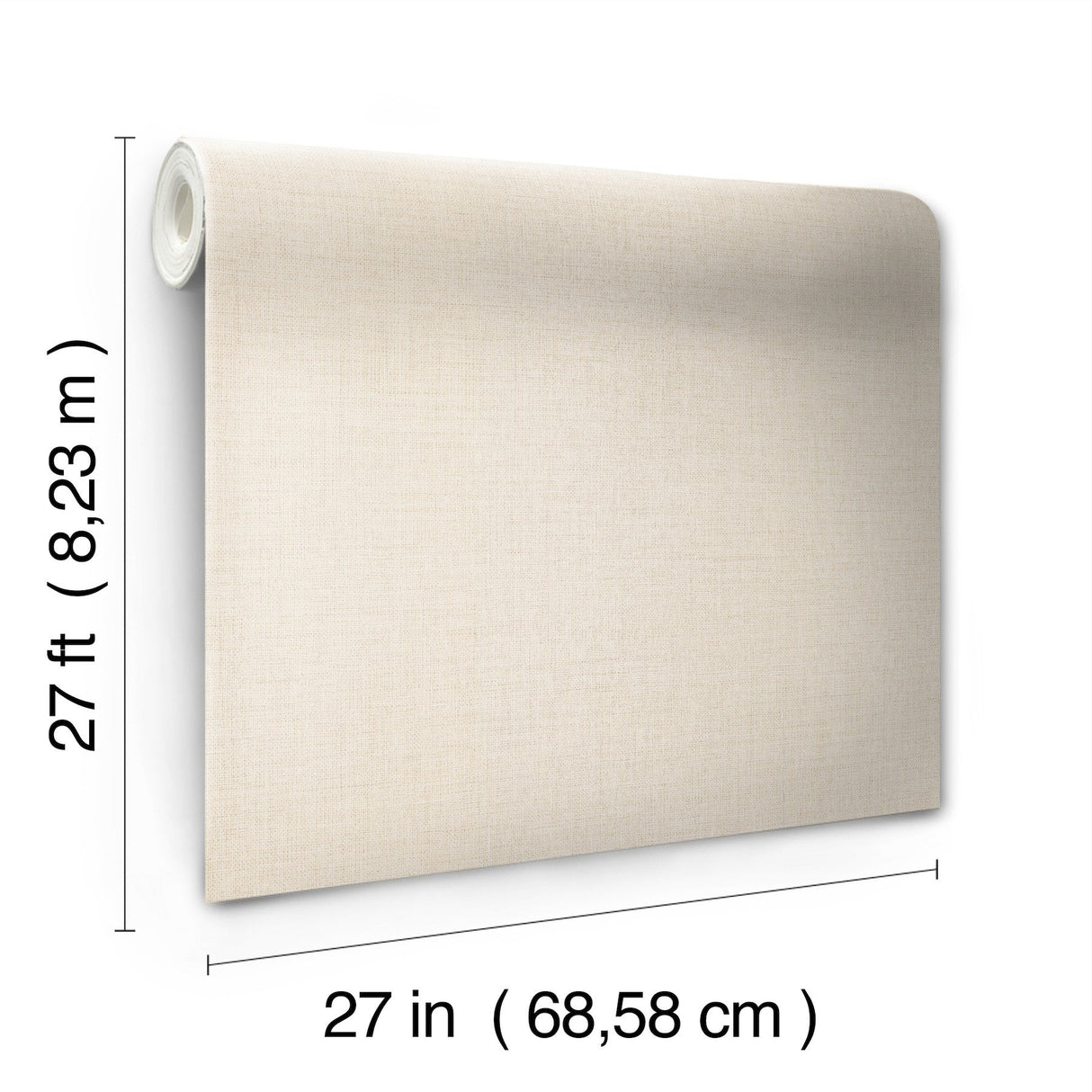 Gesso Weave Ivory Wallpaper