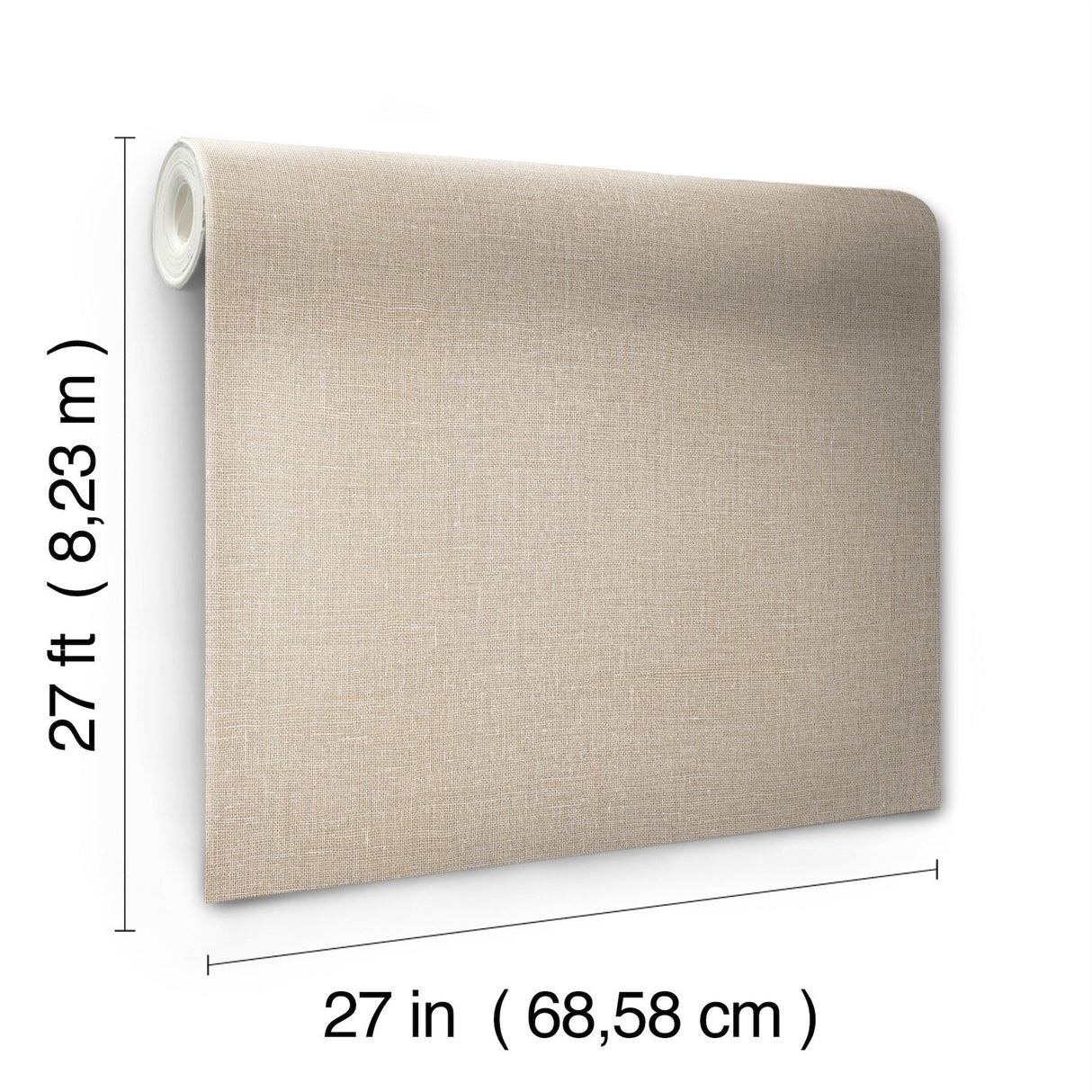 Gesso Weave Sand Wallpaper