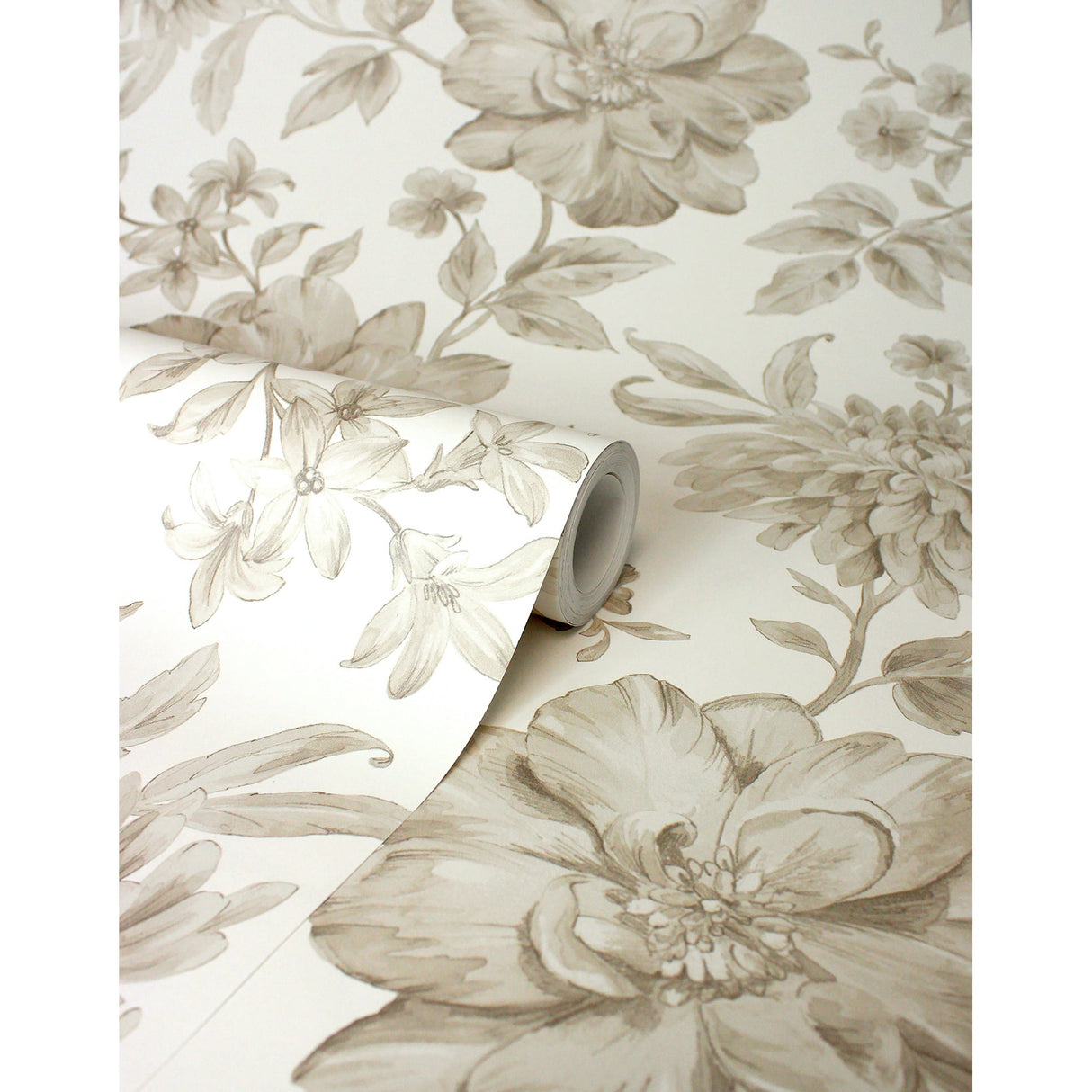 Gabriela Neutral by Fine Decor Floral Wallpaper – Brewster Home Fashions FD43611