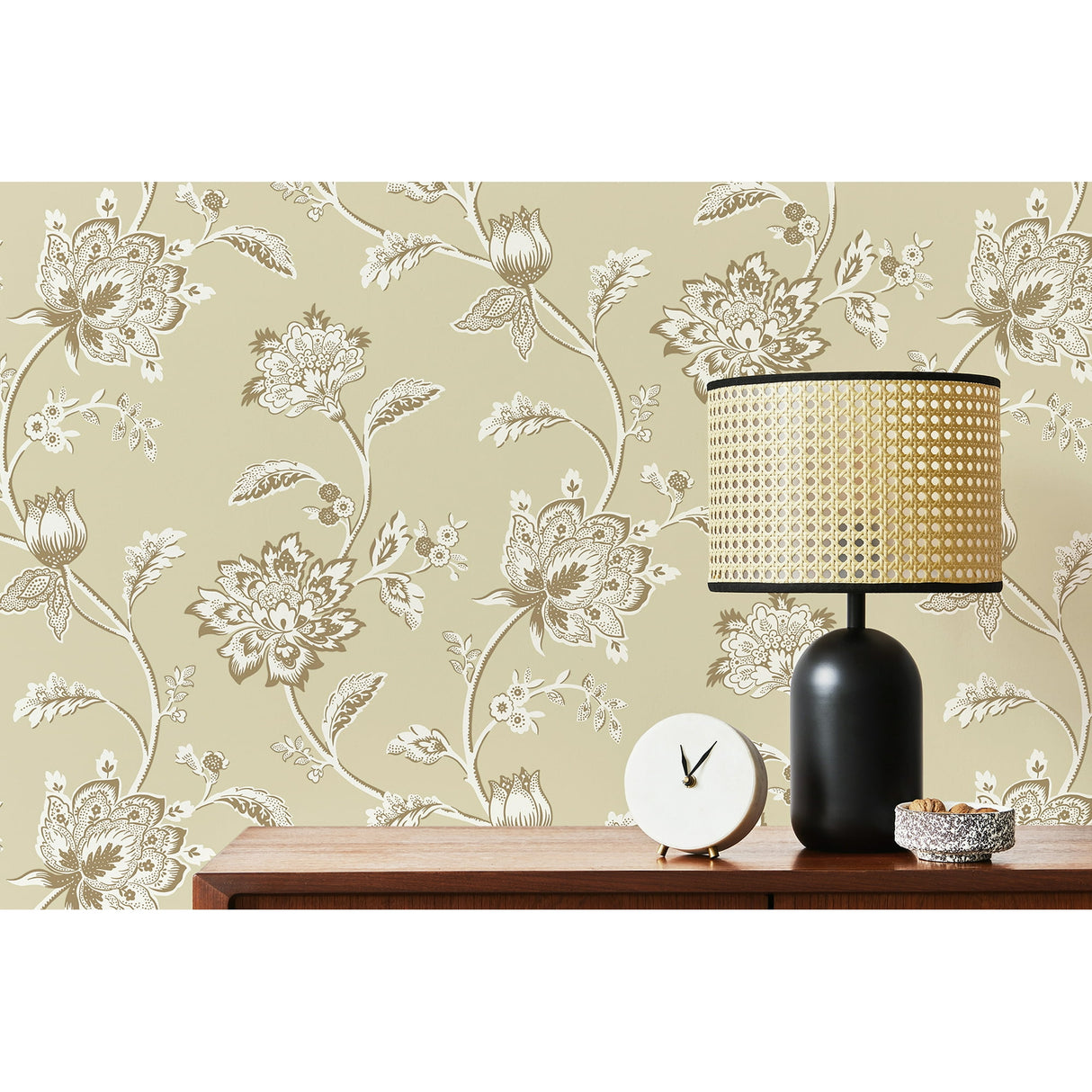 Juliette Light Yellow by Fine Decor Jacobean Wallpaper – Brewster Home Fashions FD43452