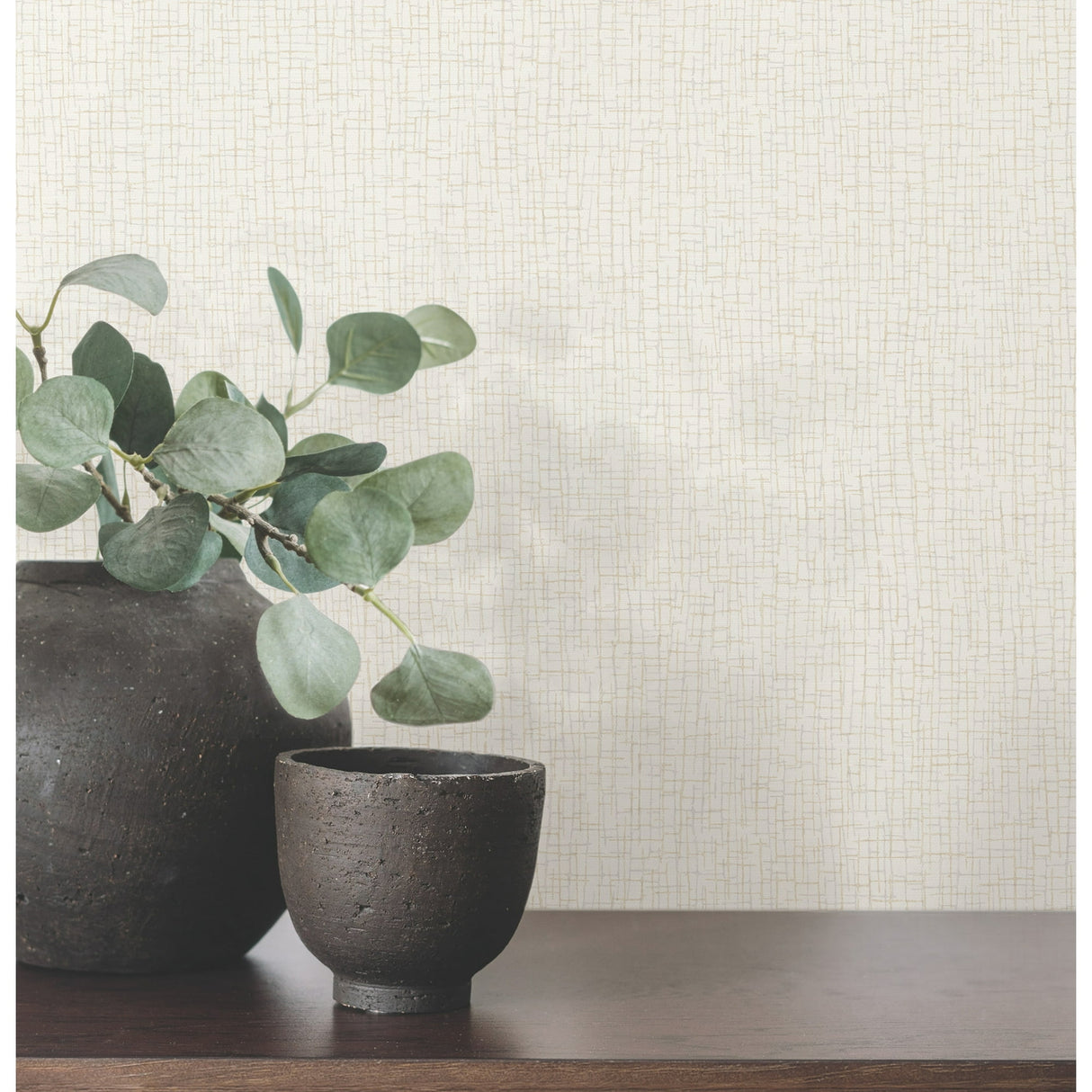 Aden Ivory by Warner Linear Abstract Wallpaper – Brewster Home Fashions 4207-5450