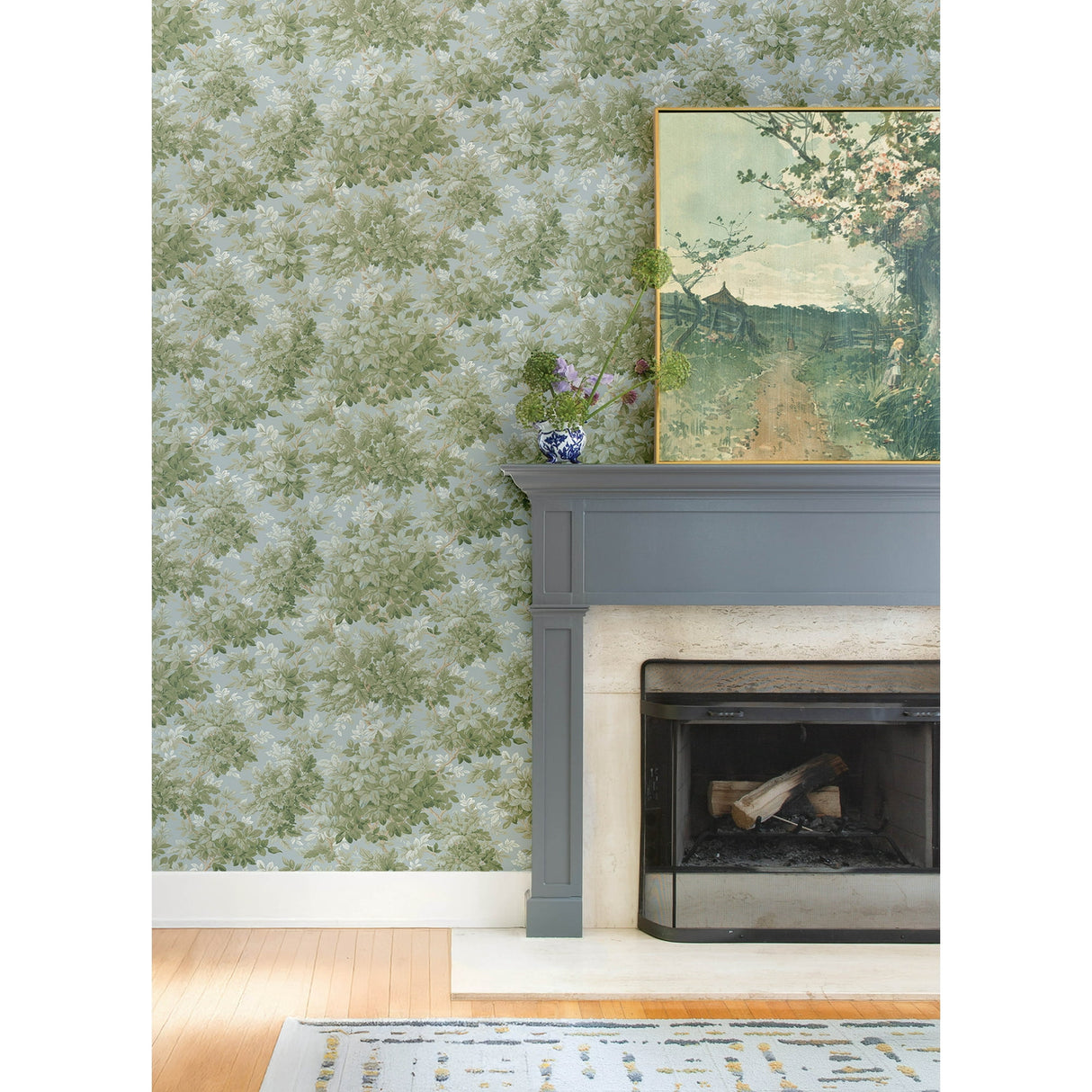 Greenwood Light Blue by A-Street Prints Deciduous Wallpaper – A-Street Prints 4147-80007