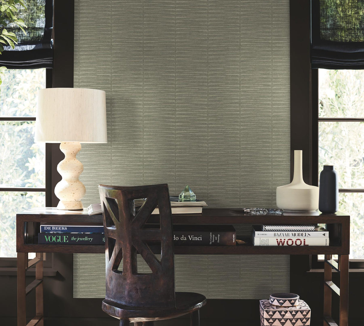 Iringa Sage by Antonina Vella Botanical Wallpaper- York Designer Series AB3051