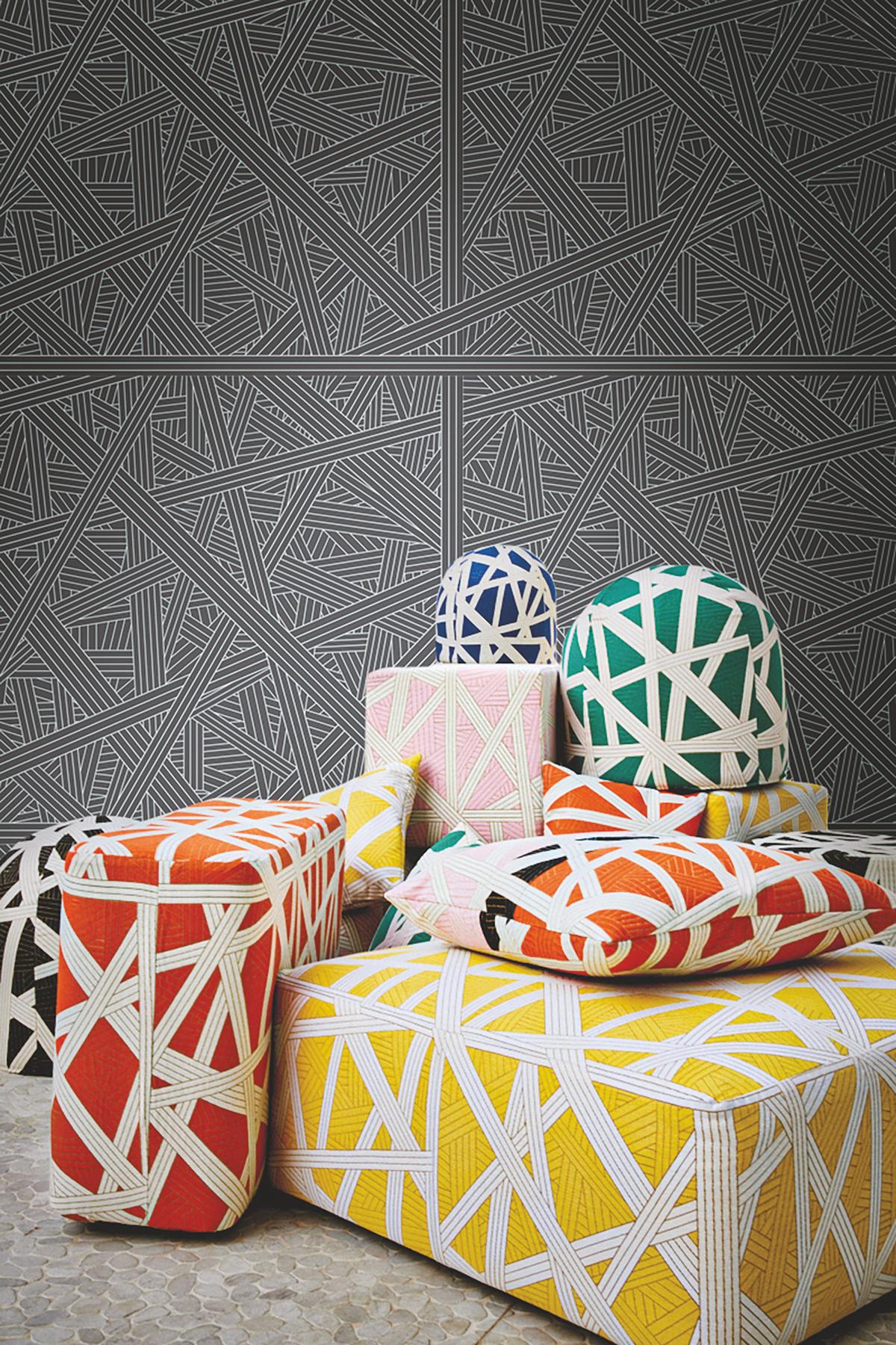 Nastri Black by Missoni Geometric Wallpaper – York Designer Series MI10564