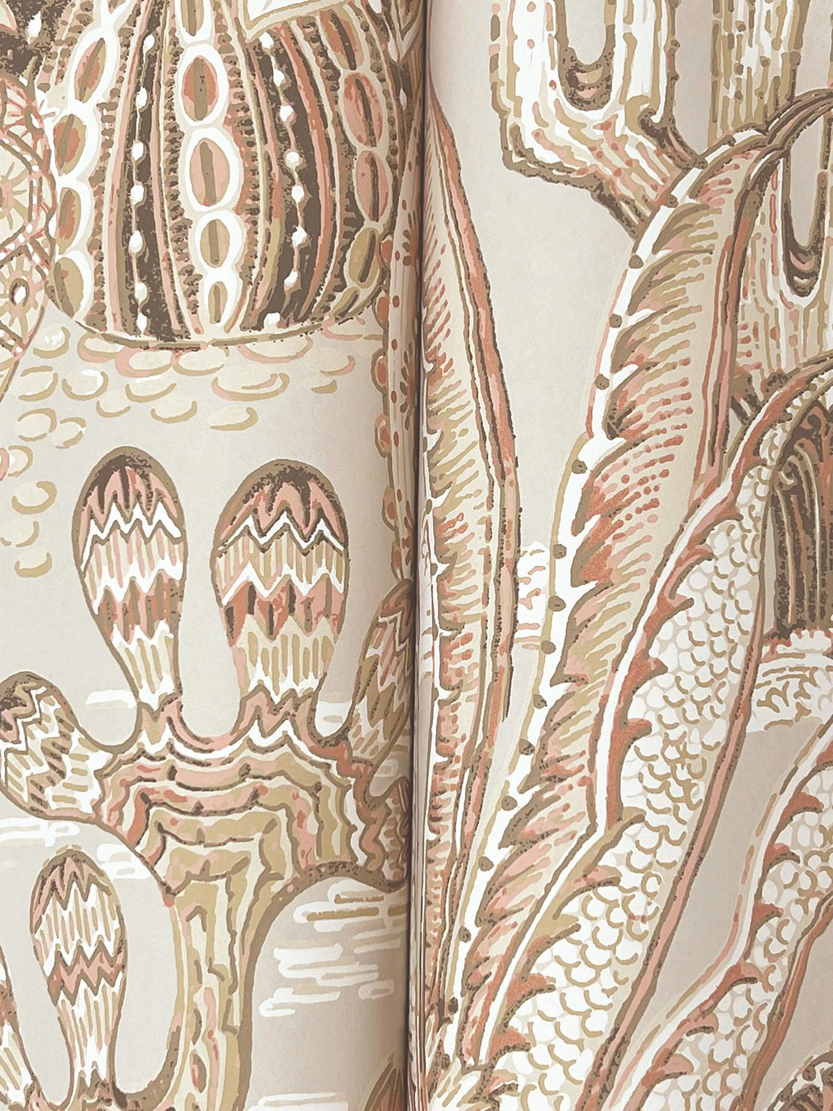 Lotus Land Cacti Baked Clay by York Wallcoverings Wallpaper – York Wallcoverings MT5632