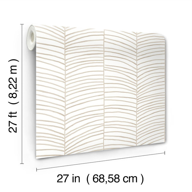 Cascade Palm Chevron Dune by York Wallcoverings Chevron Wallpaper – York Wallcoverings MT5675