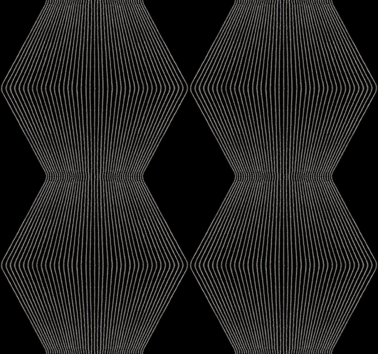 Diamond Legacy Black geometric wallpaper roll, 27 in x 27 ft